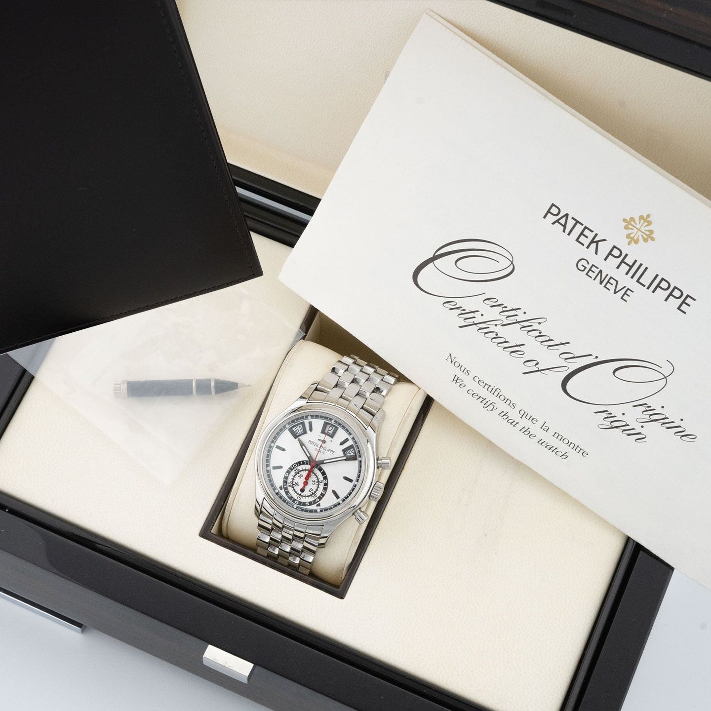 Patek Philippe Annual Calendar Chronograph 5960/1A-001 (2015) - Zilver wijzerplaat 41mm Staal (6/6)