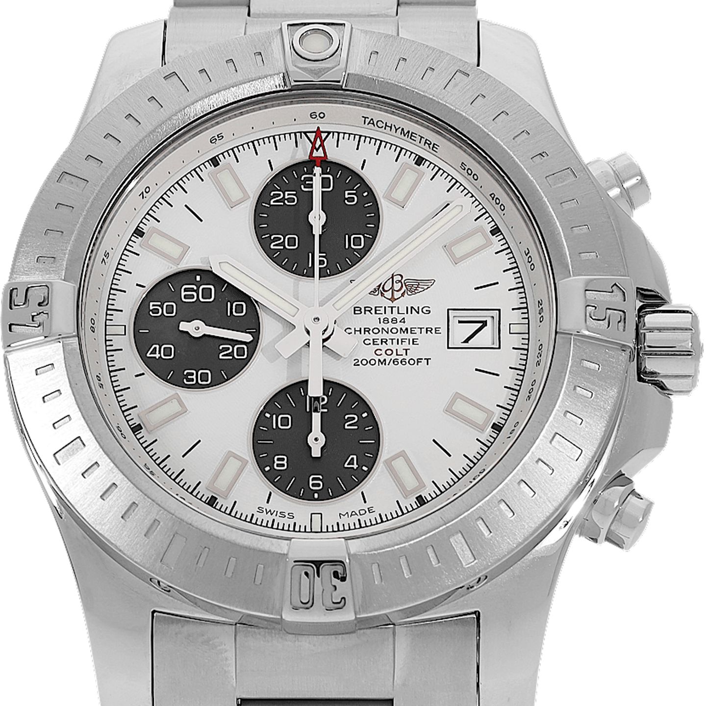 Breitling Colt Chronograph Automatic A13388111G1A1 (2020) - Silver dial 44 mm Steel case (2/5)