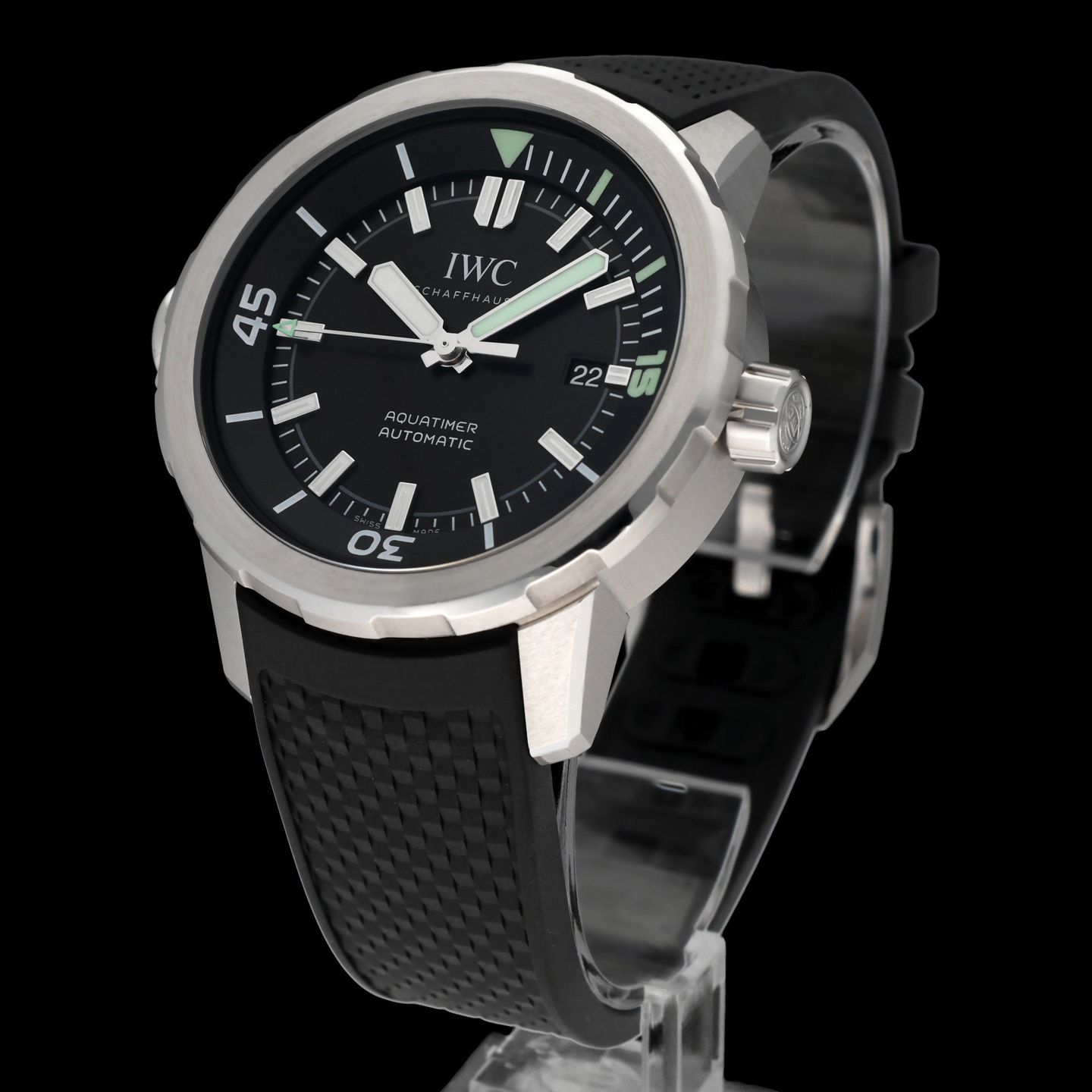 IWC Aquatimer Automatic IW329001 (2020) - Black dial 42 mm Steel case (2/8)