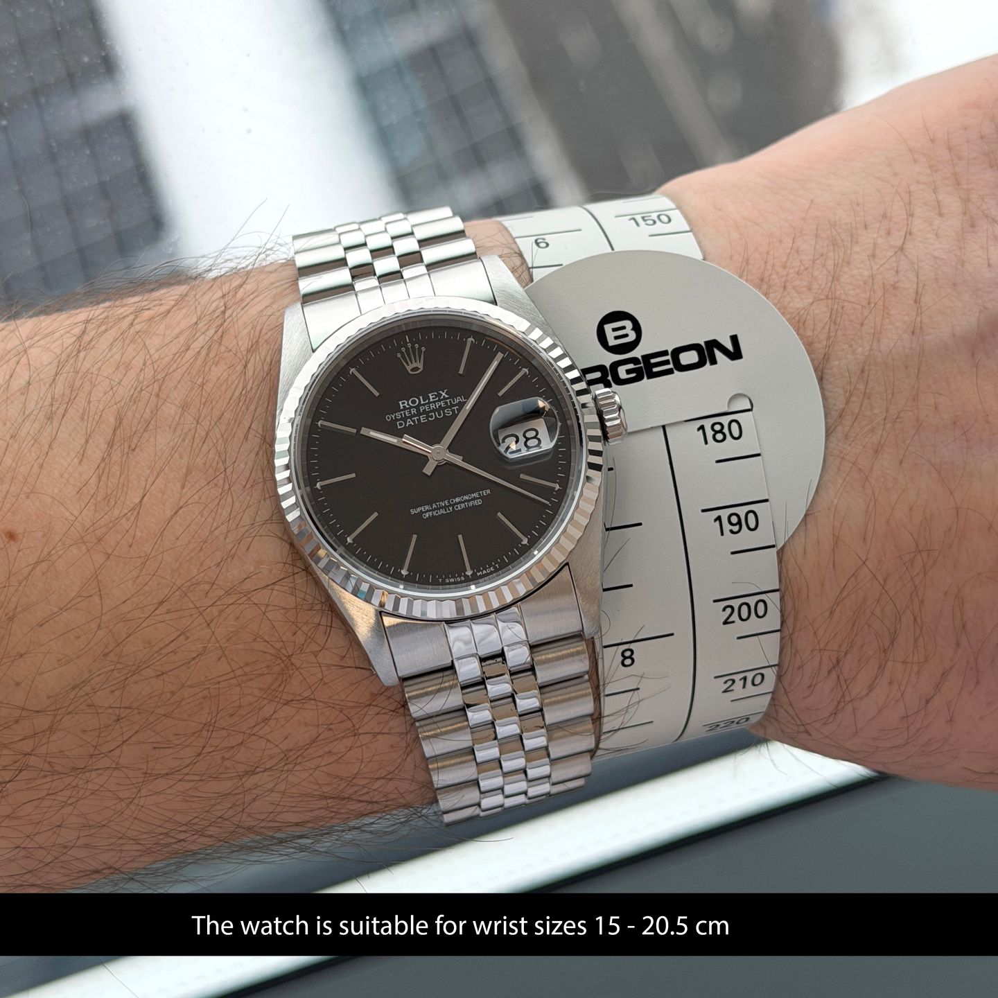 Rolex Datejust 36 16234 (1991) - Black dial 36 mm Steel case (2/8)