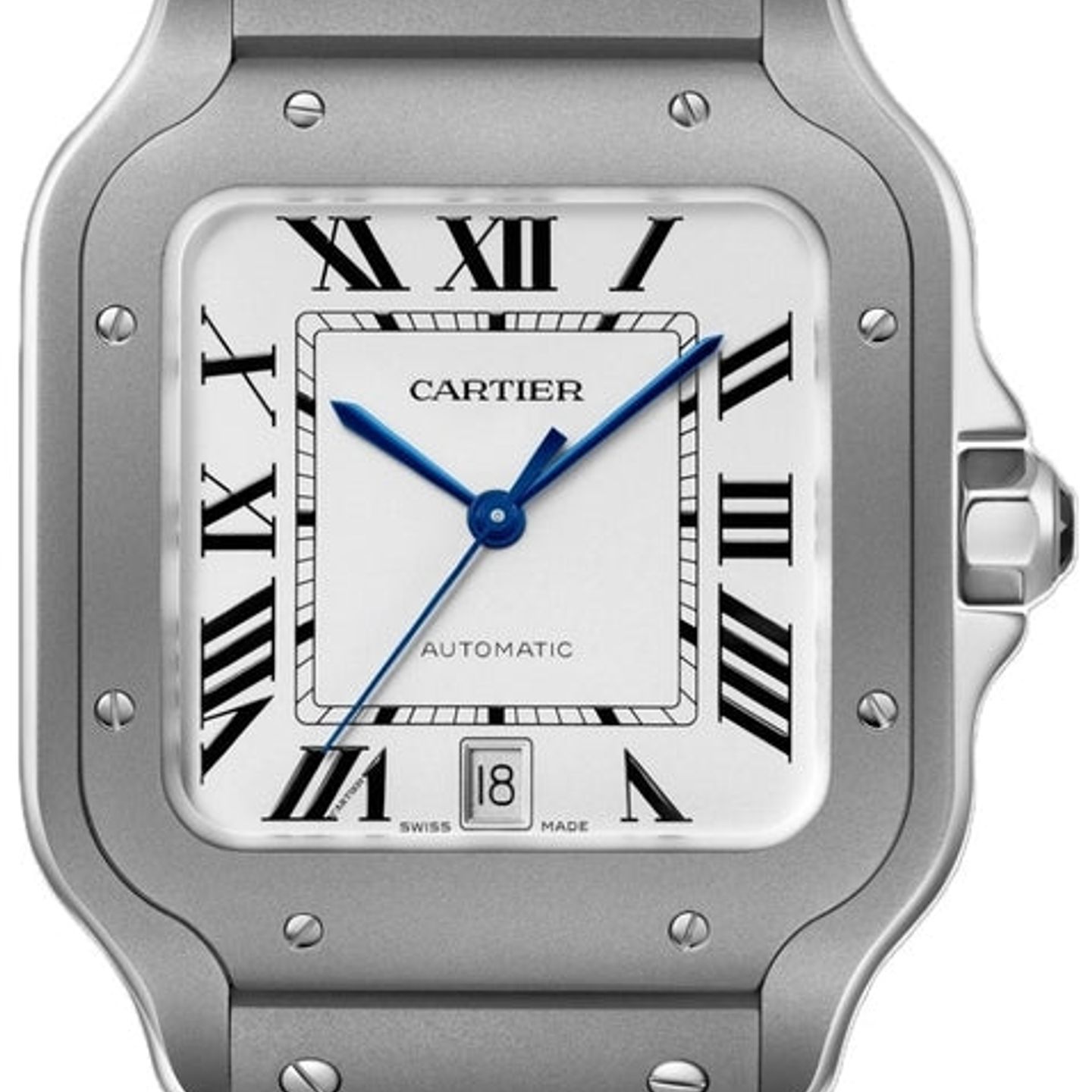 Cartier Santos WSSA0089 (2025) - White dial 40 mm Titanium case (1/1)