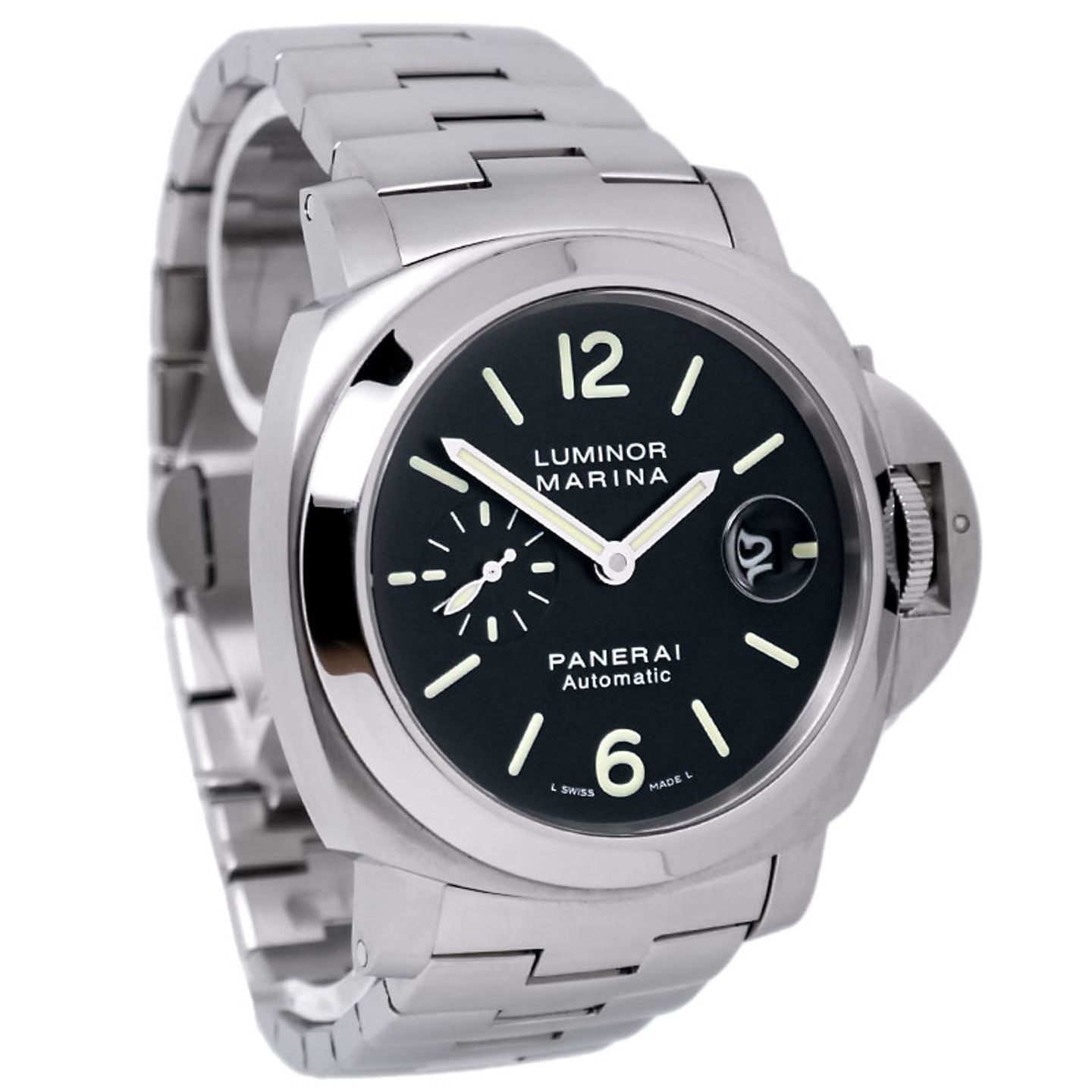 Panerai Luminor Marina Automatic PAM00299 (2008) - Zwart wijzerplaat 44mm Staal (3/7)