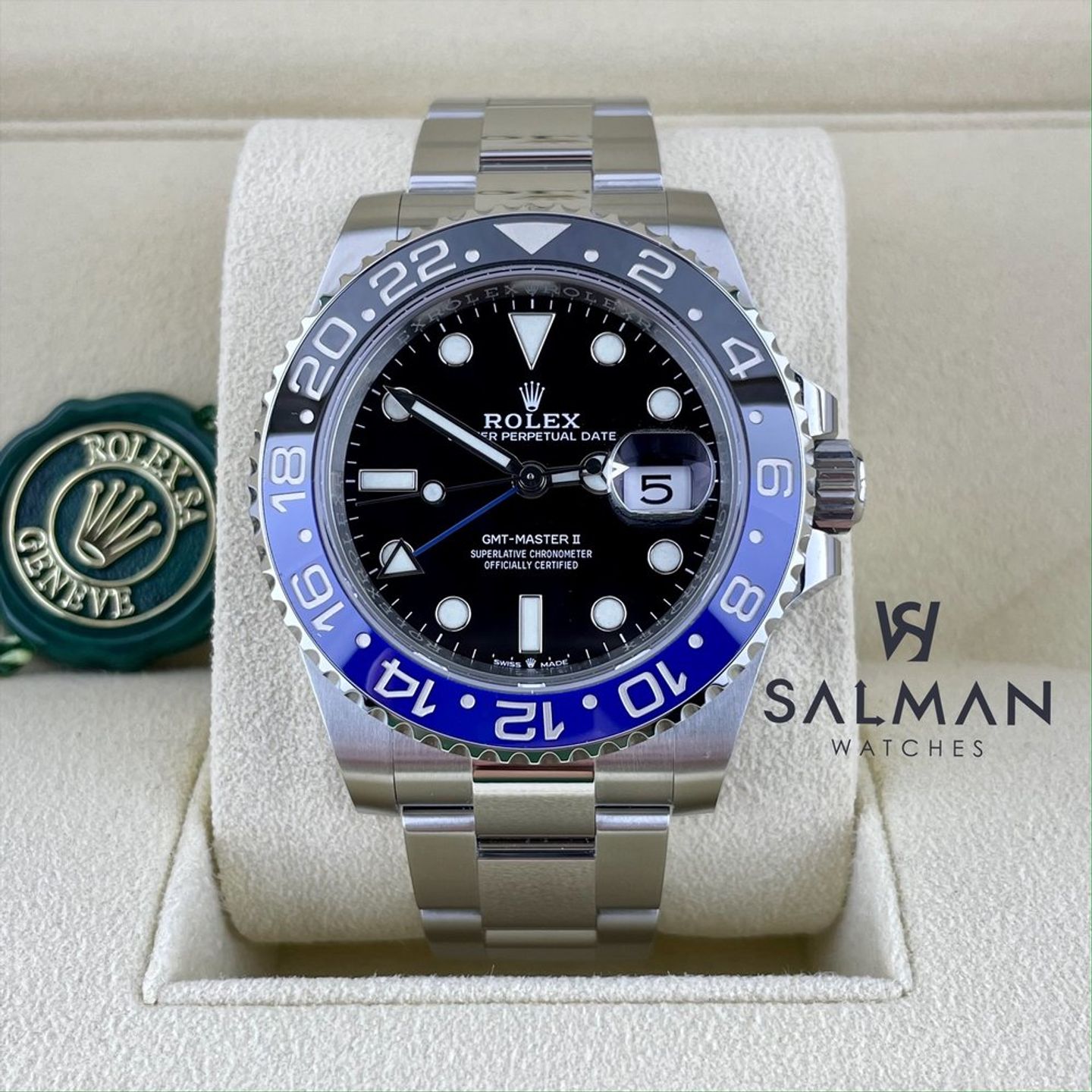 Rolex GMT-Master II 126710BLNR (2022) - Zwart wijzerplaat 40mm Staal (1/4)