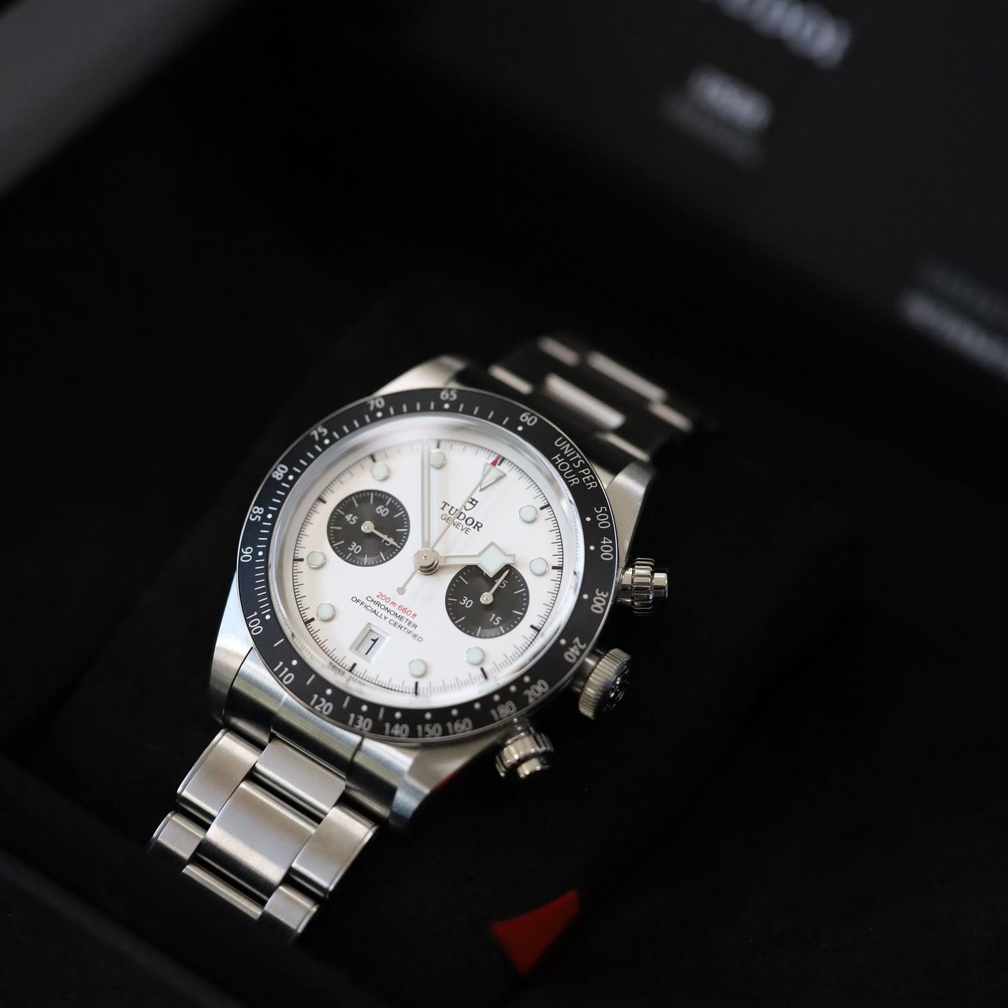 Tudor Black Bay Chrono 79360N (Unknown (random serial)) - White dial 41 mm Steel case (4/4)