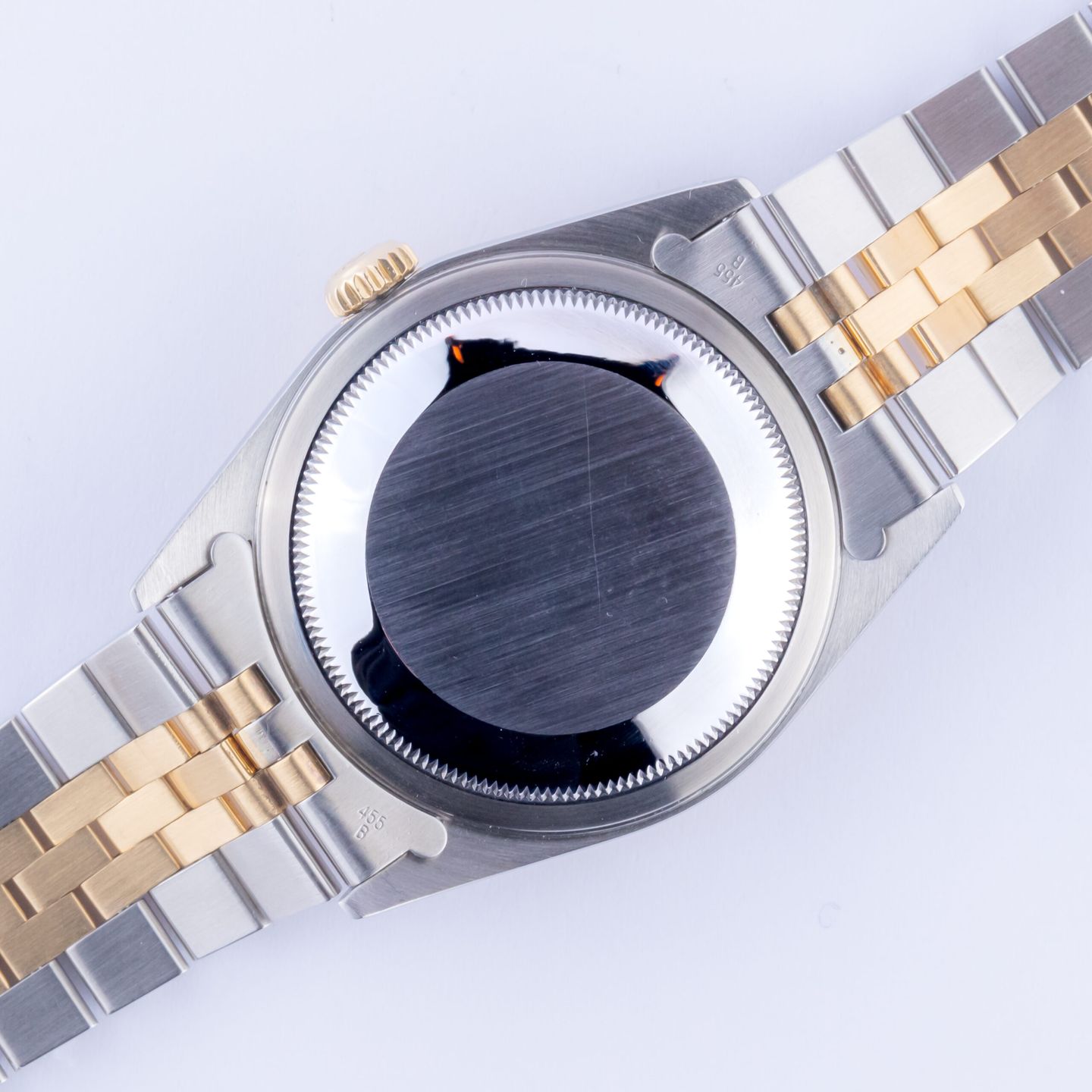Rolex Datejust 36 16233 (1990) - Grey dial 36 mm Gold/Steel case (7/8)