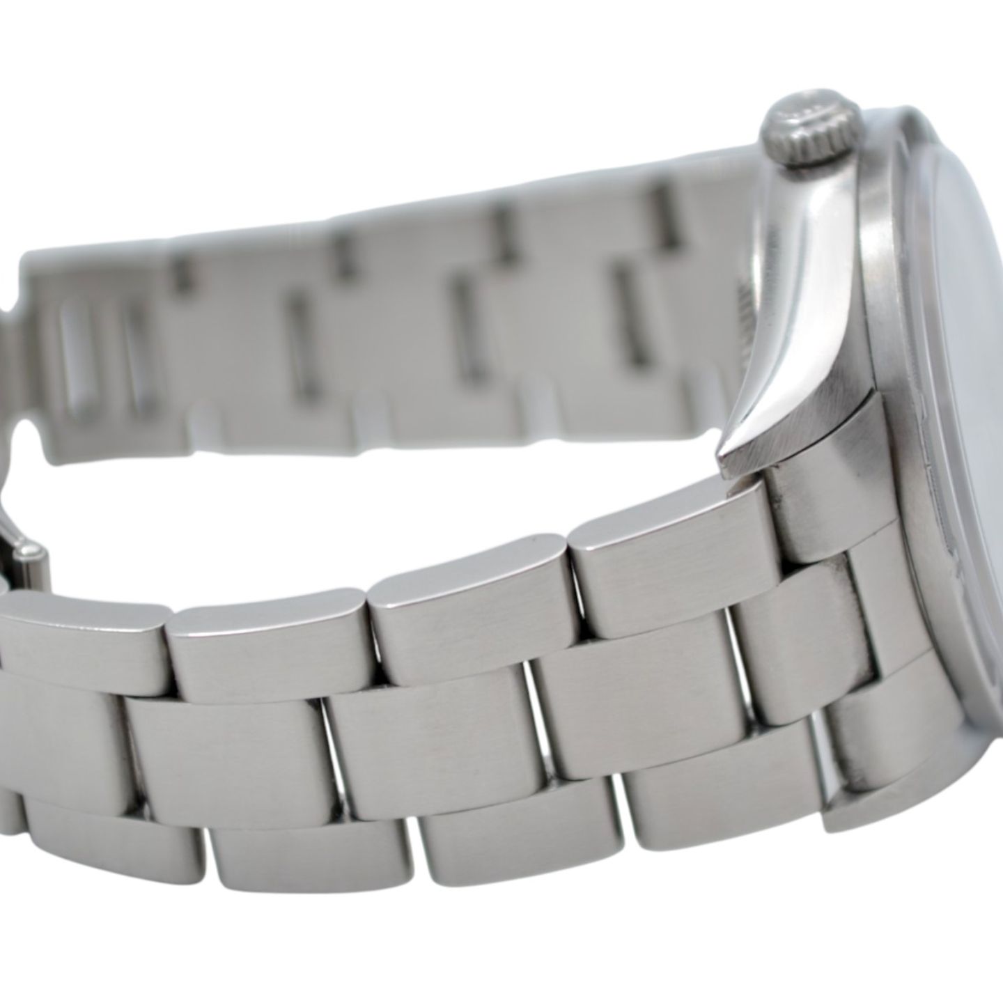 Rolex Air-King 14010 (2002) - Blauw wijzerplaat 34mm Staal (8/8)