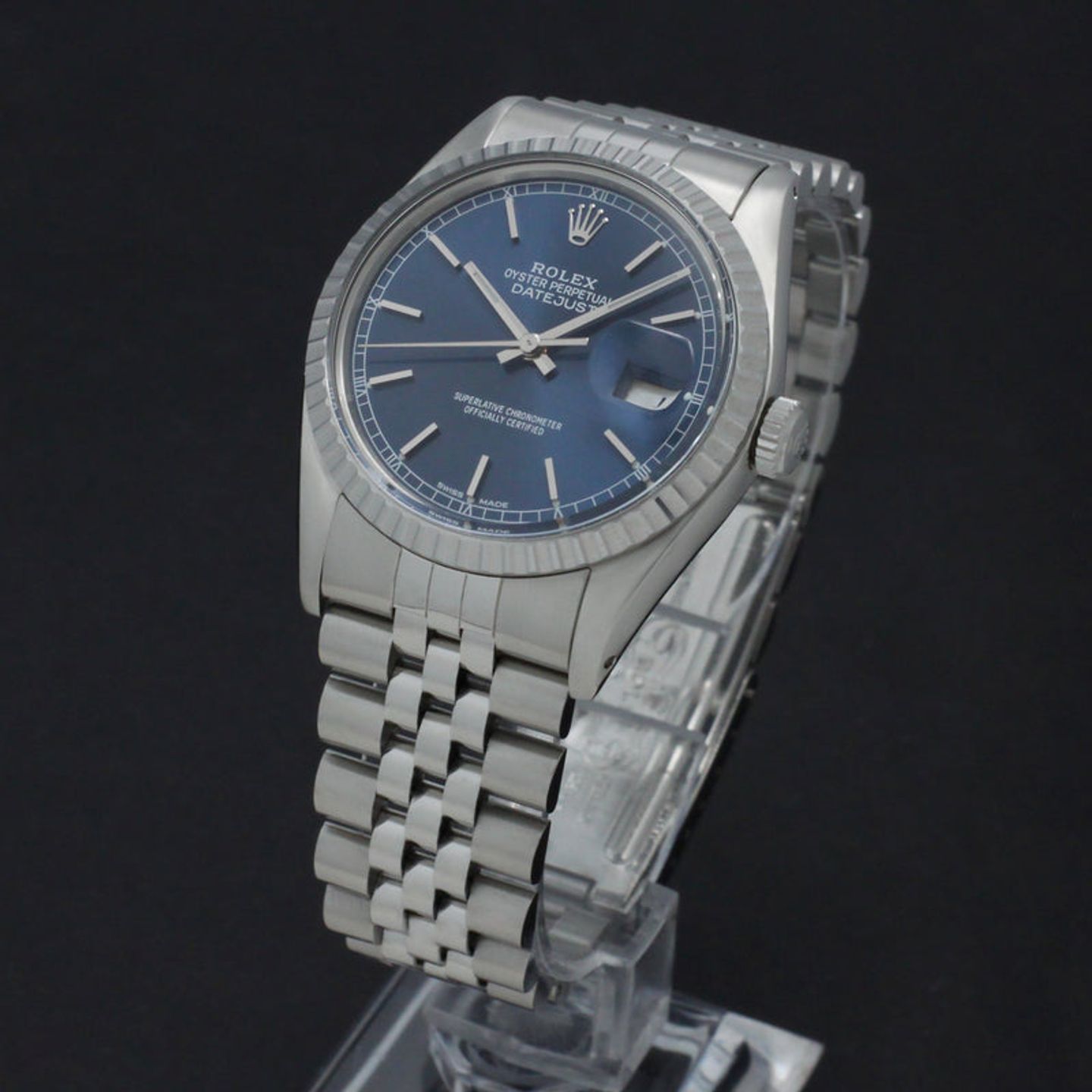 Rolex Datejust 36 16030 (1979) - Blue dial 36 mm Steel case (2/7)