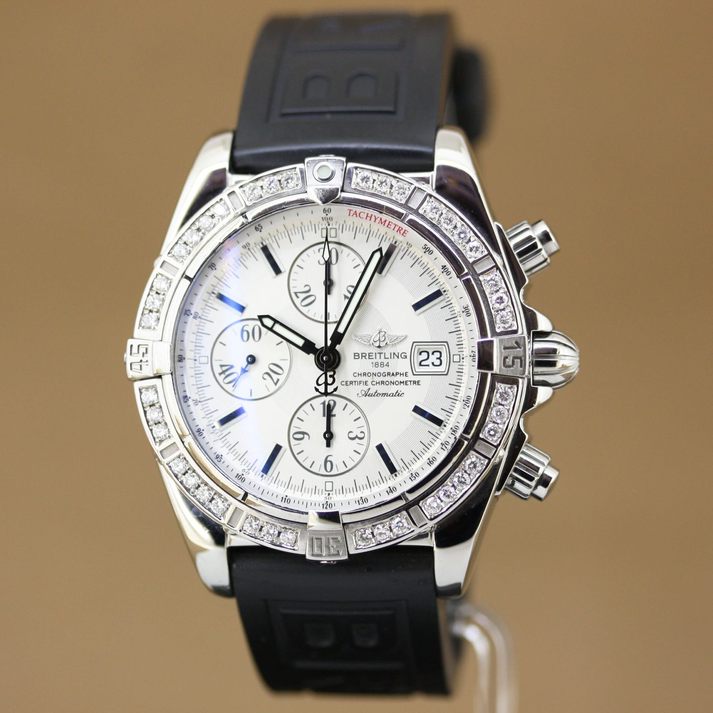 Breitling Chronomat Evolution A13356 (2006) - Zilver wijzerplaat 44mm Staal (2/8)