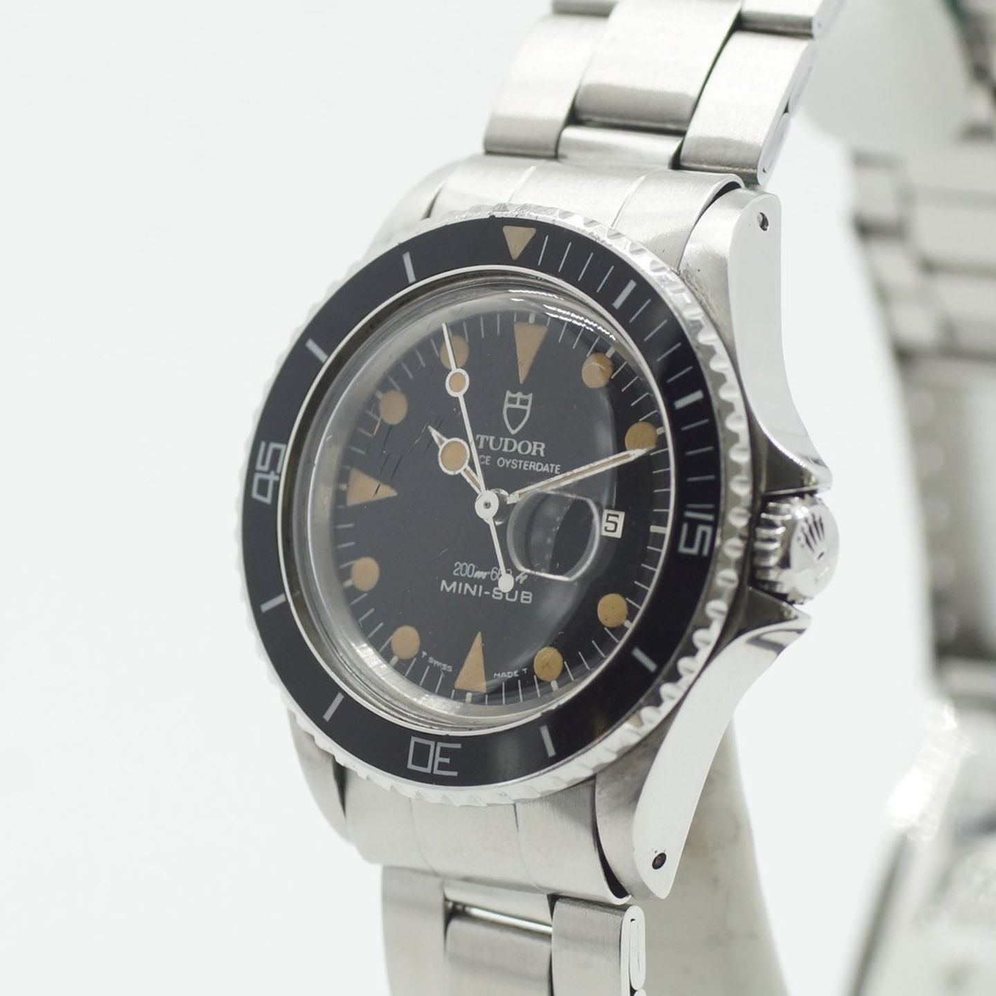 Tudor Submariner 75090 (1985) - Black dial 36 mm Steel case (4/8)