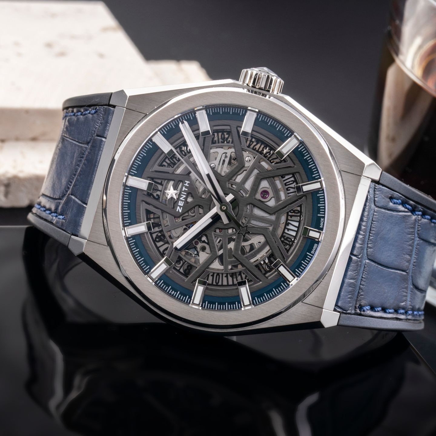 Zenith Defy 95.9000.670/78.R584 (Onbekend (willekeurig serienummer)) - Transparant wijzerplaat 41mm Titanium (2/8)
