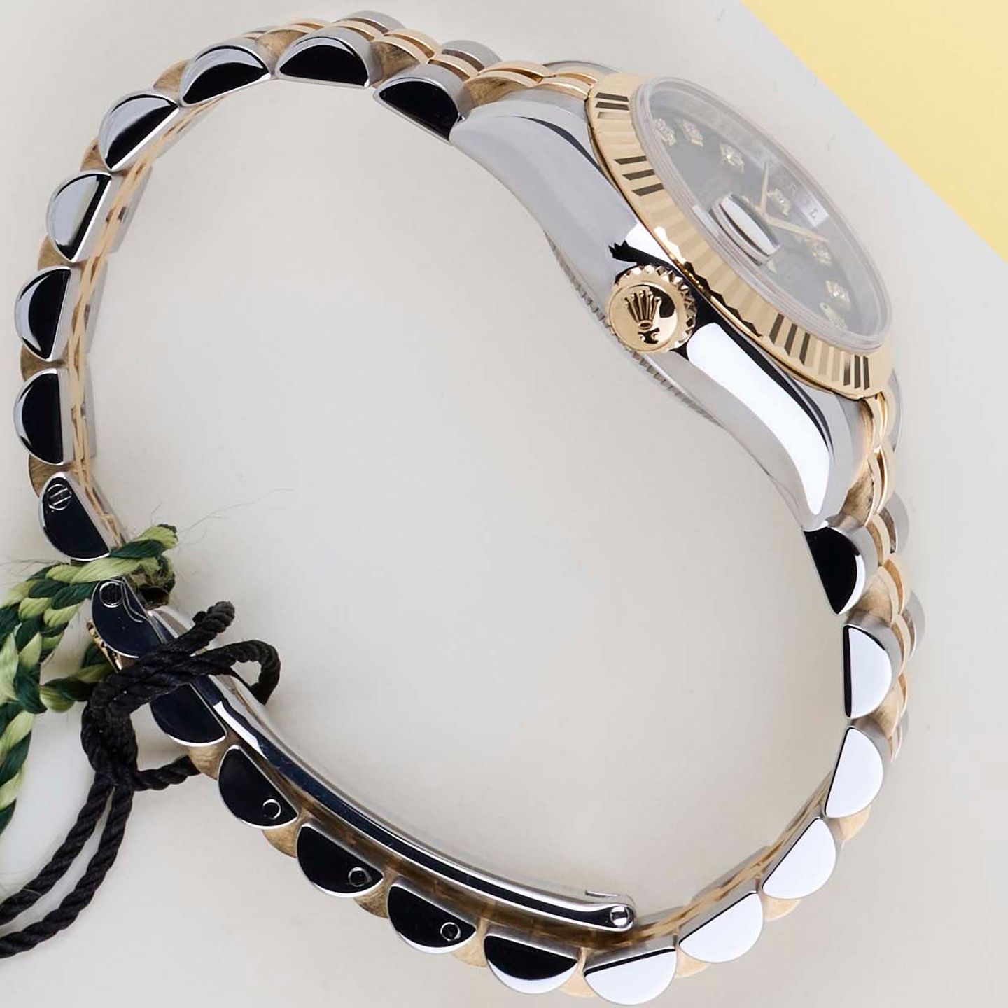 Rolex Lady-Datejust 179173 (2015) - Black dial 26 mm Gold/Steel case (7/8)