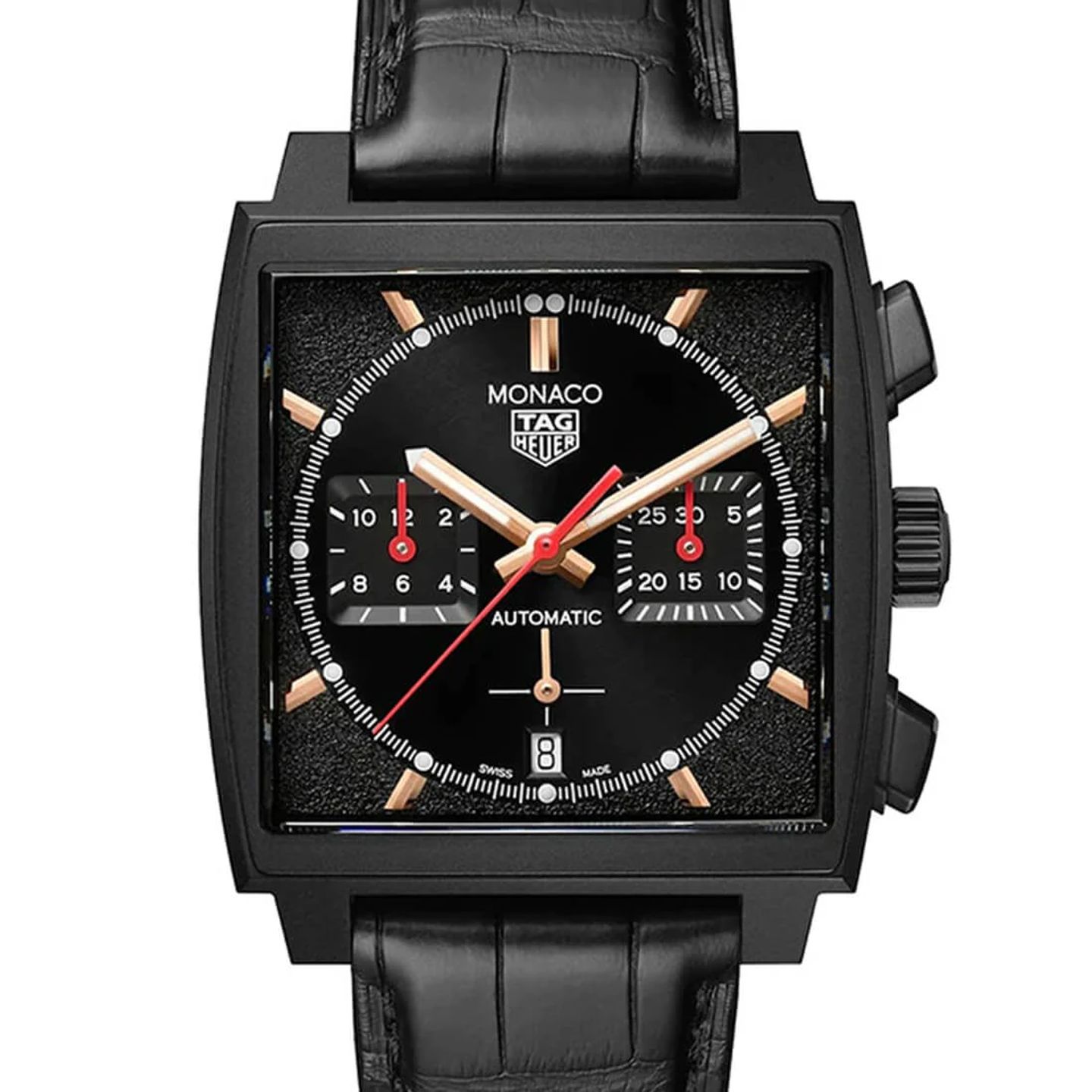 TAG Heuer Monaco CBL2180.FC6497 (2023) - Zwart wijzerplaat 39mm Titanium (1/1)