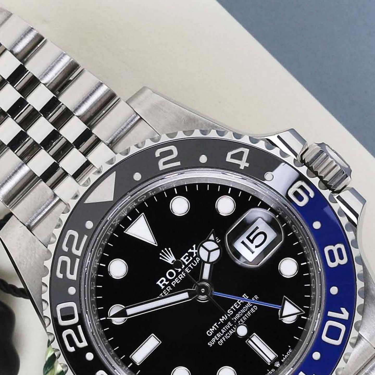 Rolex GMT-Master II 126710BLNR (2022) - Zwart wijzerplaat 40mm Staal (3/8)