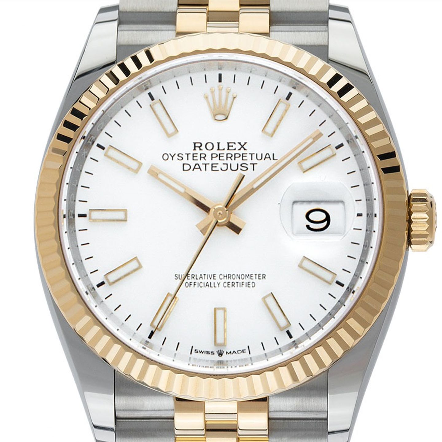 Rolex Datejust 36 126233 (2019) - 36mm Goud/Staal (1/7)