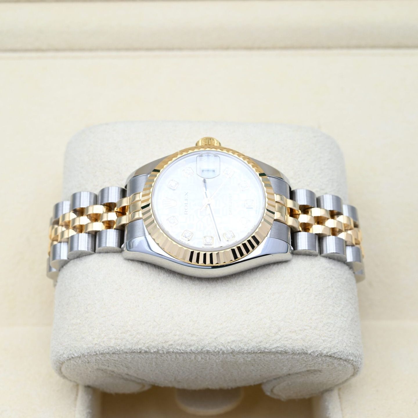 Rolex Lady-Datejust 179173 (2006) - Wit wijzerplaat 26mm Goud/Staal (3/7)