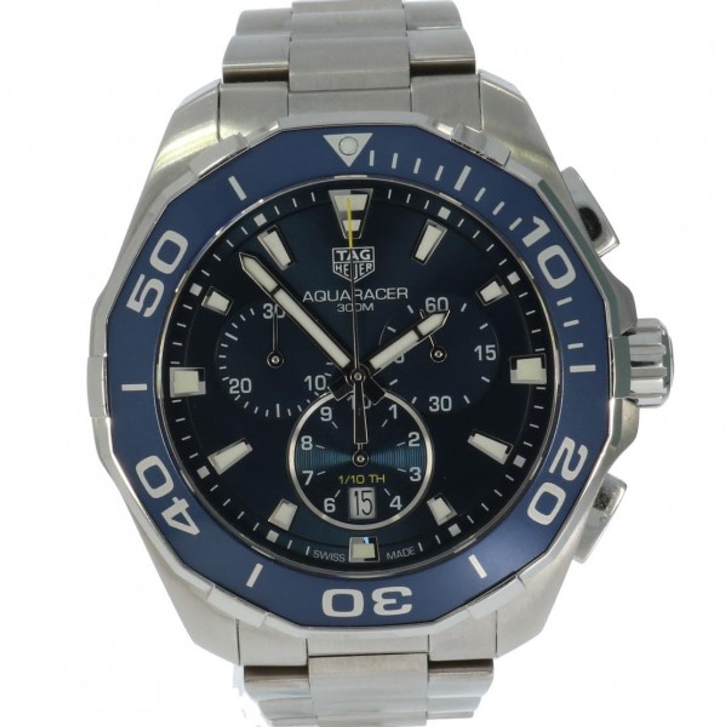 TAG Heuer Aquaracer 300M CAY111B (Unknown (random serial)) - Blue dial 43 mm Steel case (1/5)