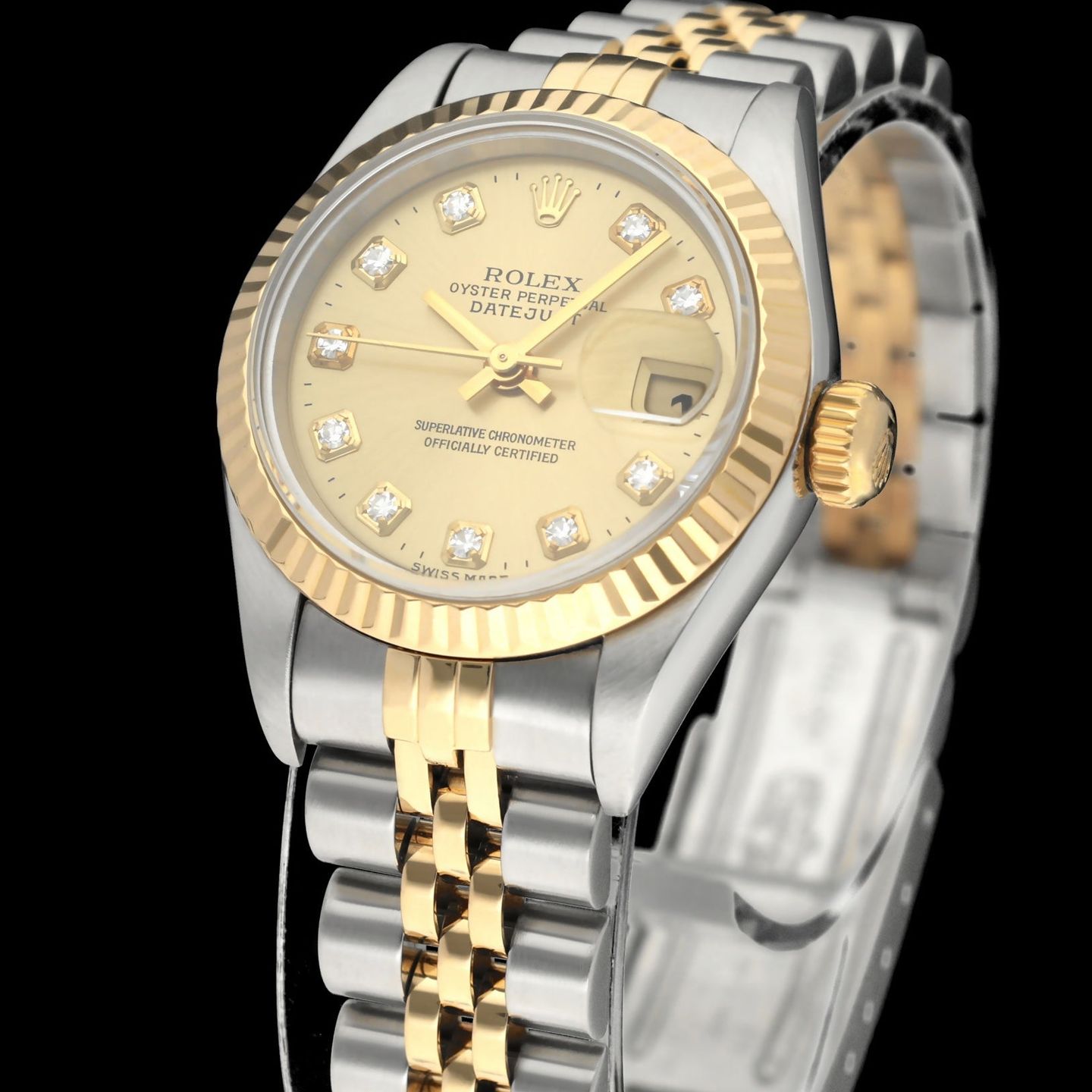 Rolex Lady-Datejust 69173G (1998) - 26 mm Gold/Steel case (7/8)