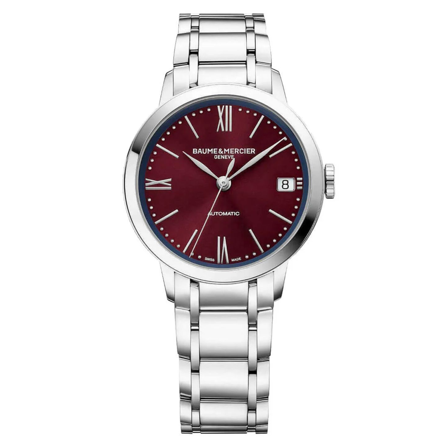 Baume & Mercier Classima M0A10691 (2023) - Red dial 34 mm Steel case (3/3)
