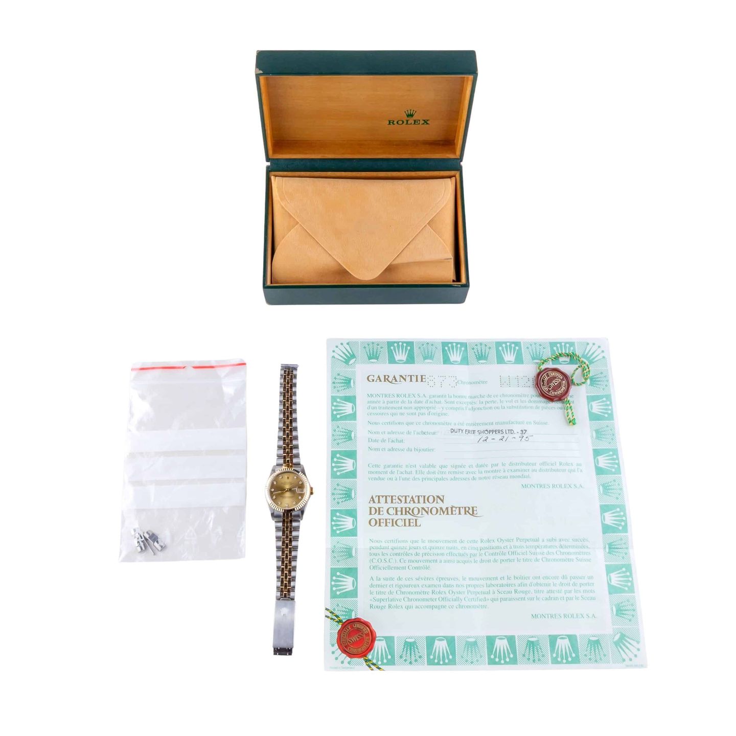 Rolex Datejust 31 68273 (1995) - 31 mm Gold/Steel case (8/8)
