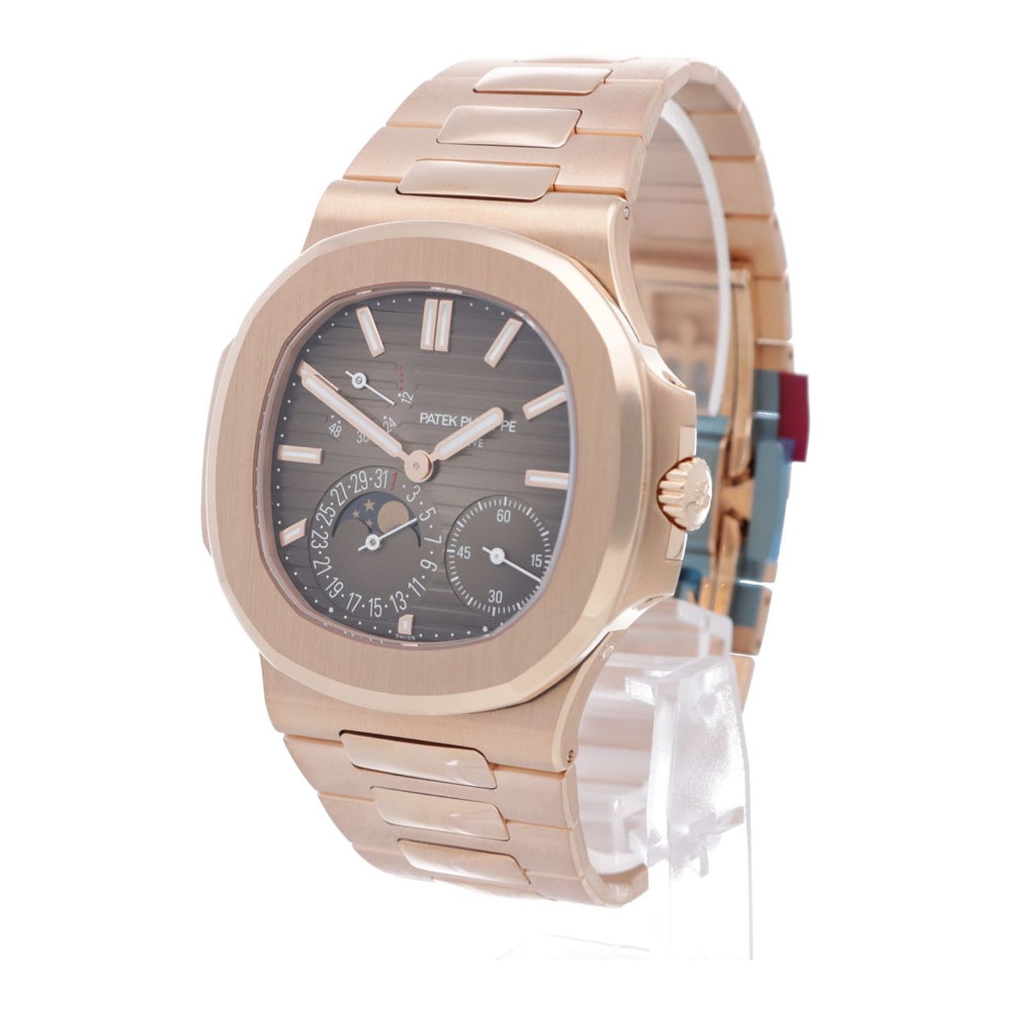 Patek Philippe Nautilus 5712/1R-001 (2023) - Bruin wijzerplaat 40mm Roségoud (2/7)