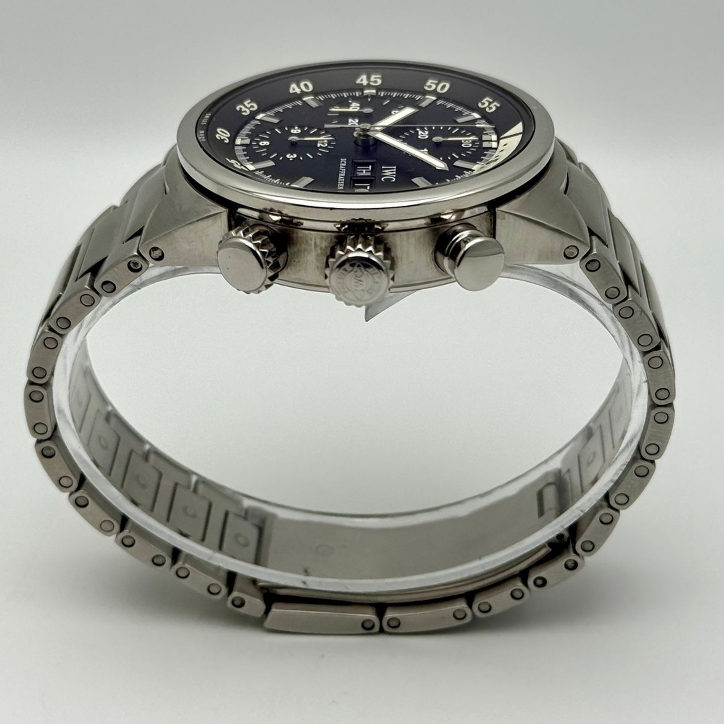 IWC Aquatimer Chronograph IW371928 (2004) - Black dial 41 mm Steel case (6/8)