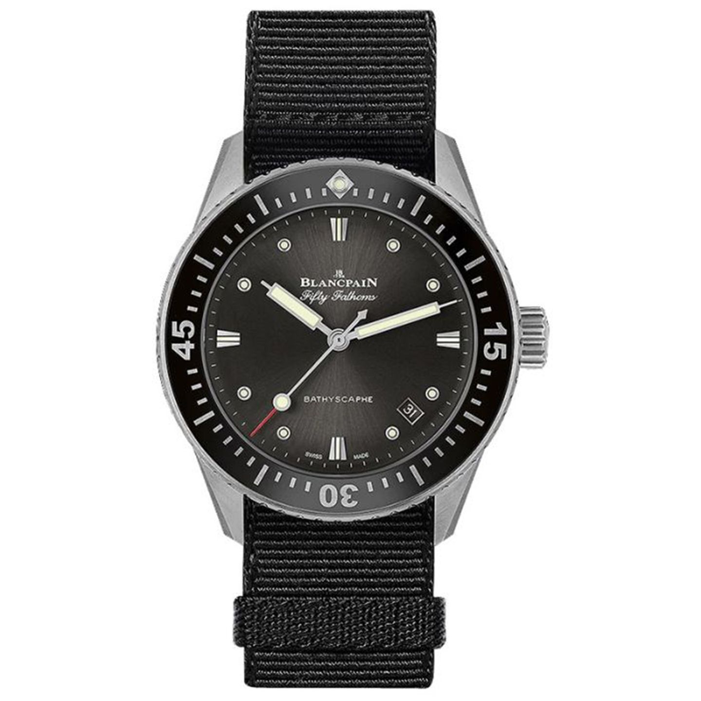 Blancpain Fifty Fathoms Bathyscaphe 5100B-1110-NABA (2024) - Black dial 39 mm Steel case (5/5)