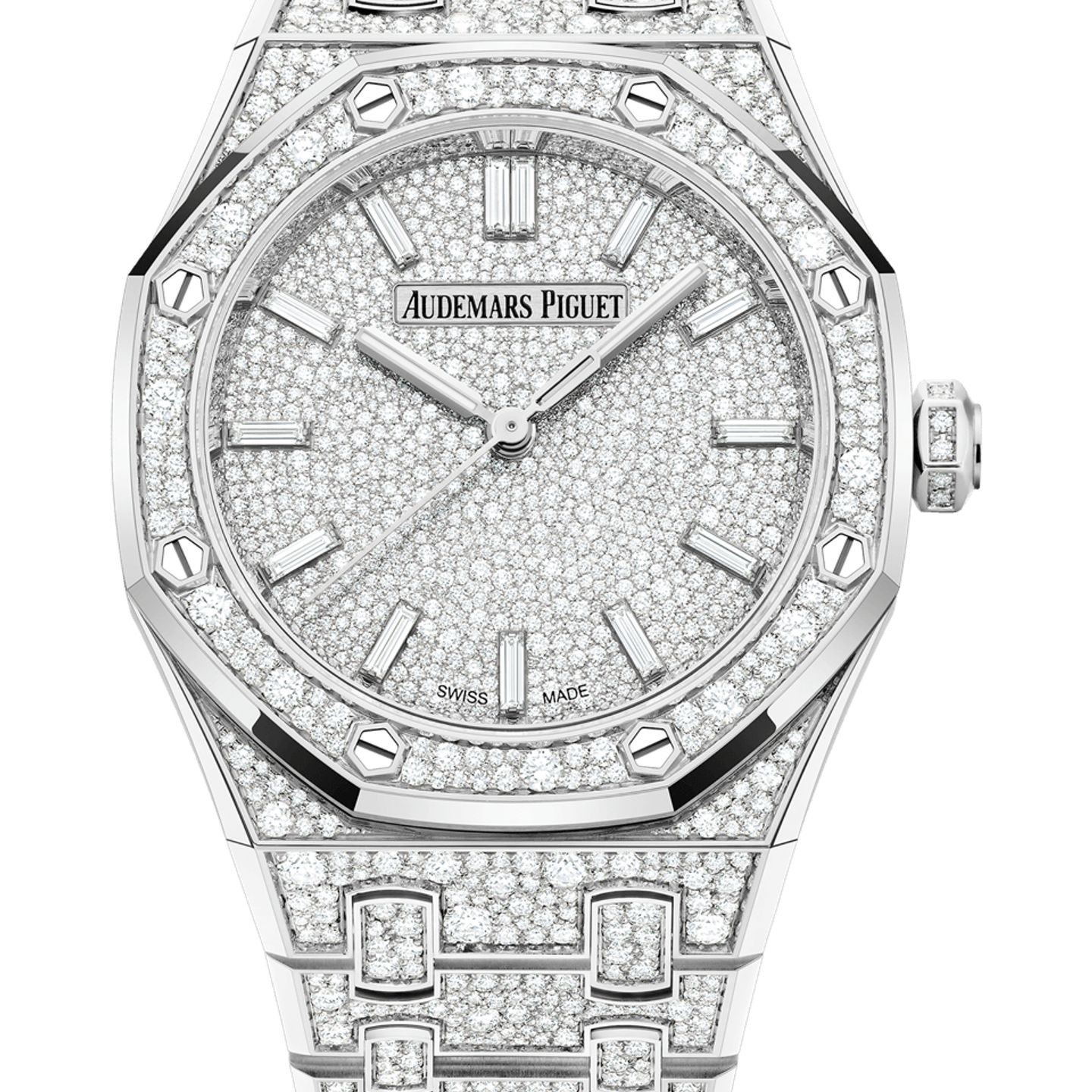 Audemars Piguet Royal Oak Selfwinding 77452BC.ZZ.1365BC.01 (2025) - Diamond dial 34 mm White Gold case (1/1)
