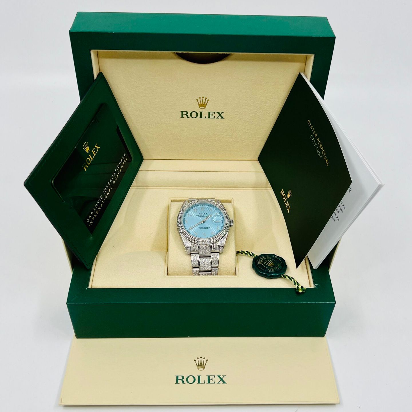 Rolex Datejust 41 126300 (2021) - Turquoise wijzerplaat 41mm Staal (4/8)