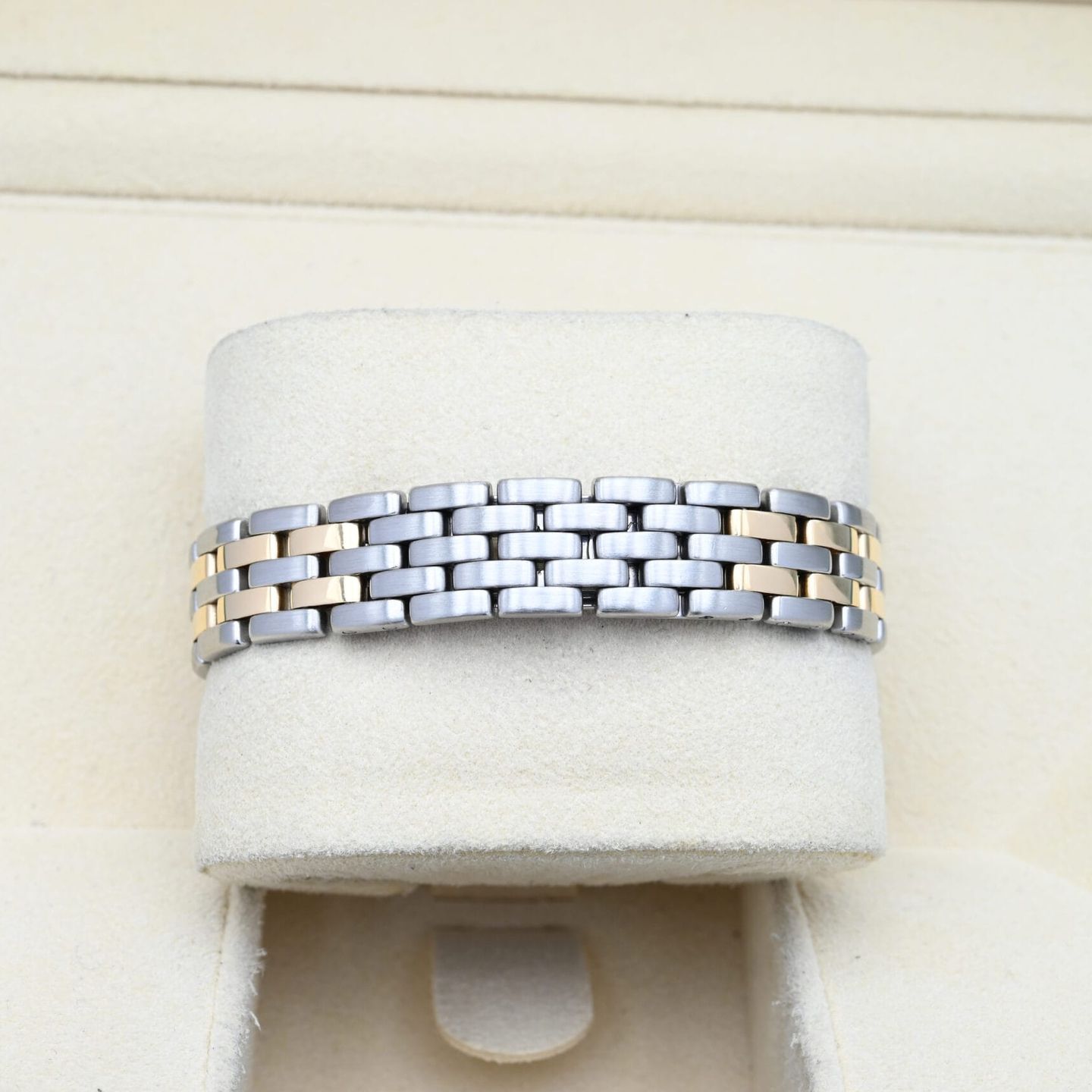 Cartier Panthère 166921 (Unknown (random serial)) - White dial 22 mm Gold/Steel case (5/7)