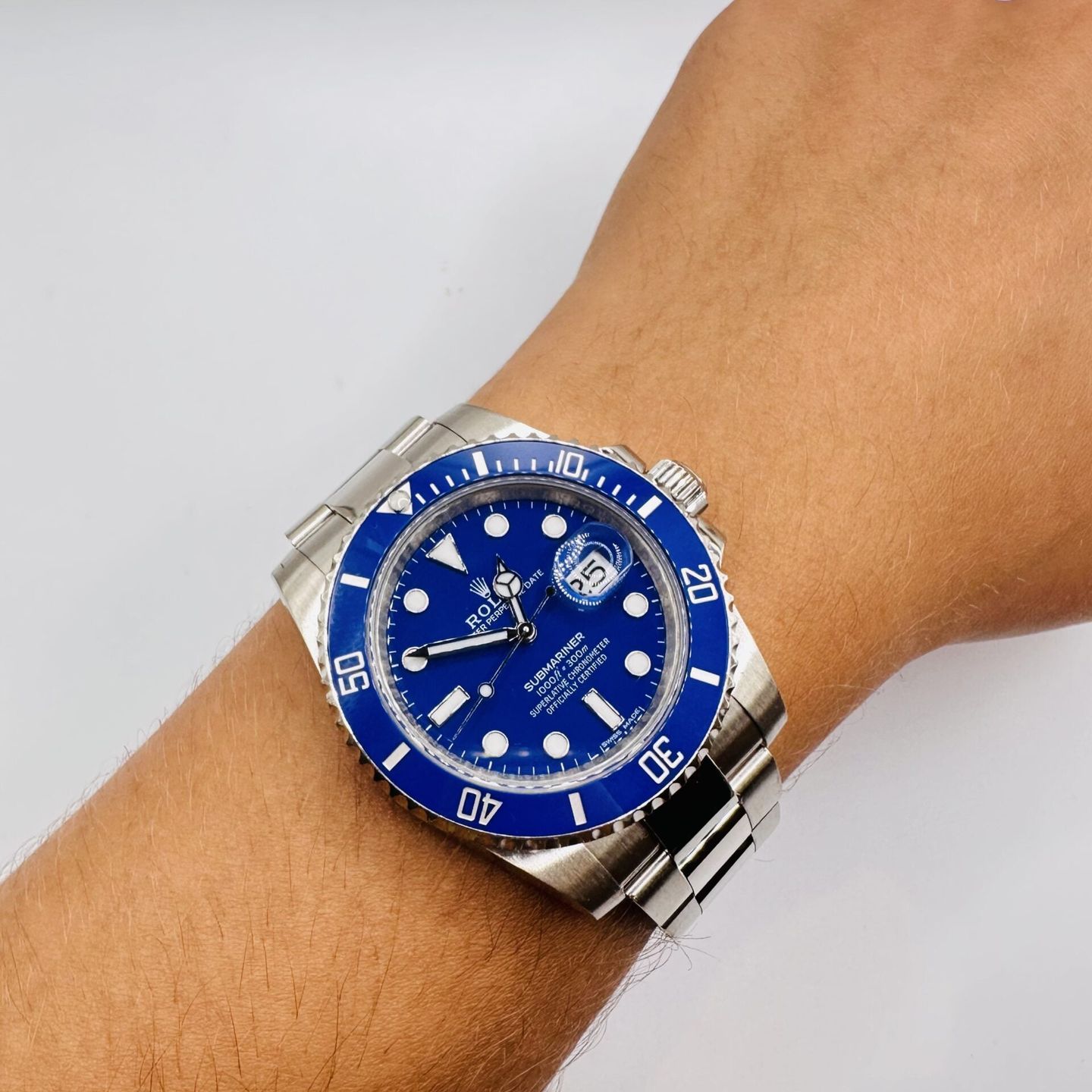 Rolex Submariner Date 116619LB (2019) - Blauw wijzerplaat 40mm Witgoud (4/6)