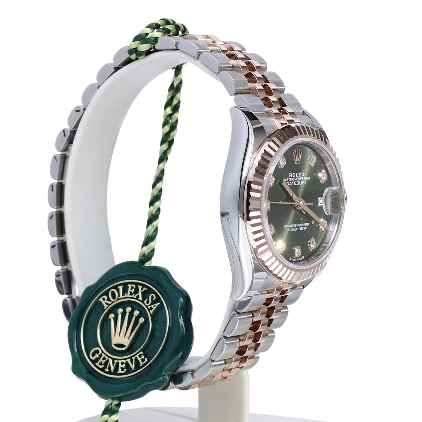 Rolex Lady-Datejust 279171 (2023) - Green dial 28 mm Steel case (6/8)