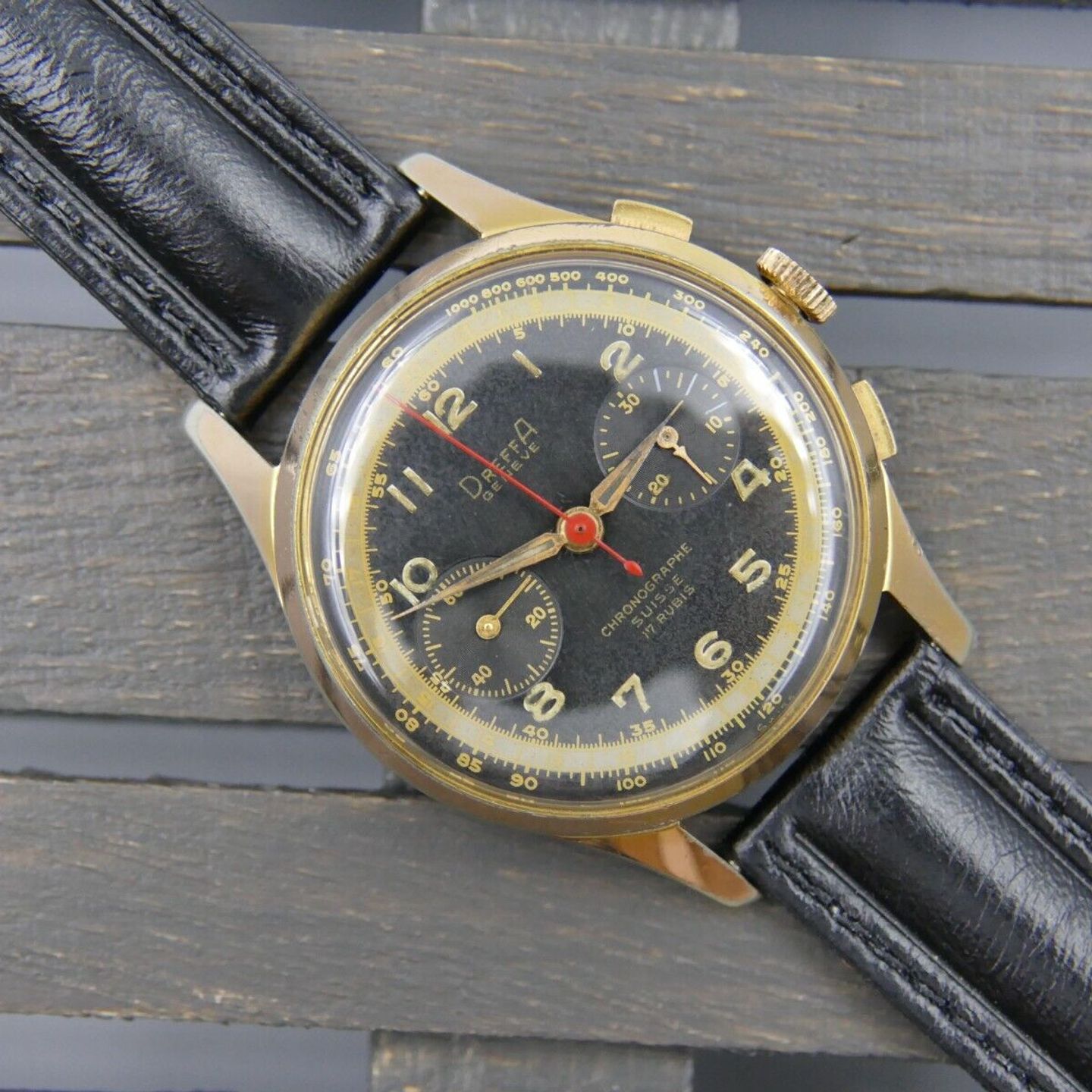 Dreffa Vintage Unknown (Unknown (random serial)) - Black dial Unknown Unknown case (4/8)