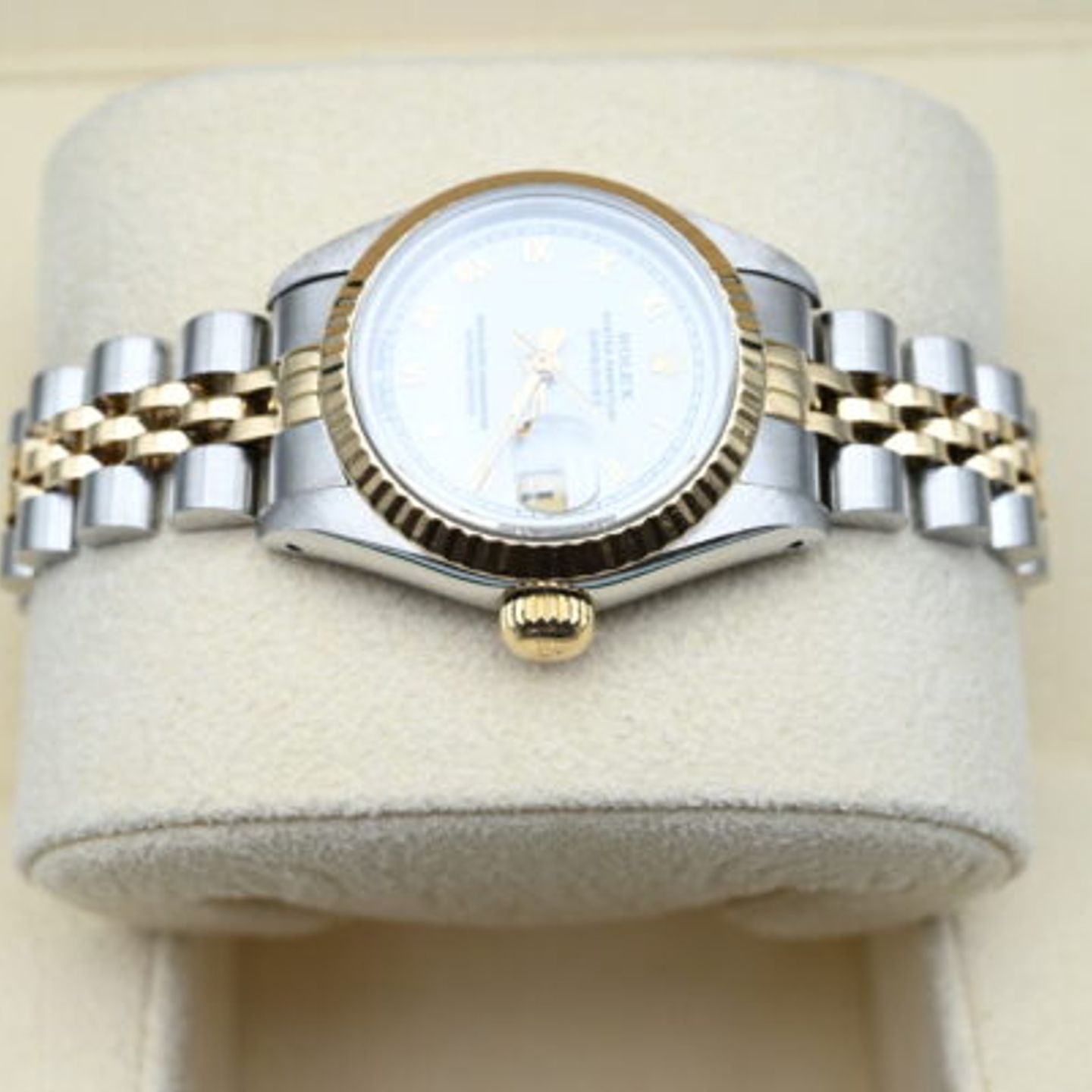 Rolex Lady-Datejust 69173 (1986) - White dial 26 mm Gold/Steel case (8/12)