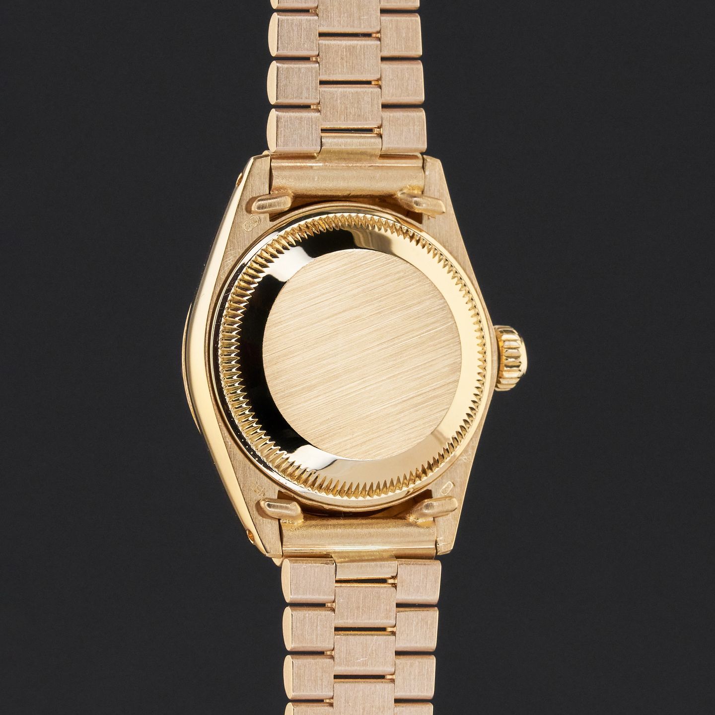 Rolex Lady-Datejust 6917 (1981) - Black dial 26 mm Yellow Gold case (7/8)