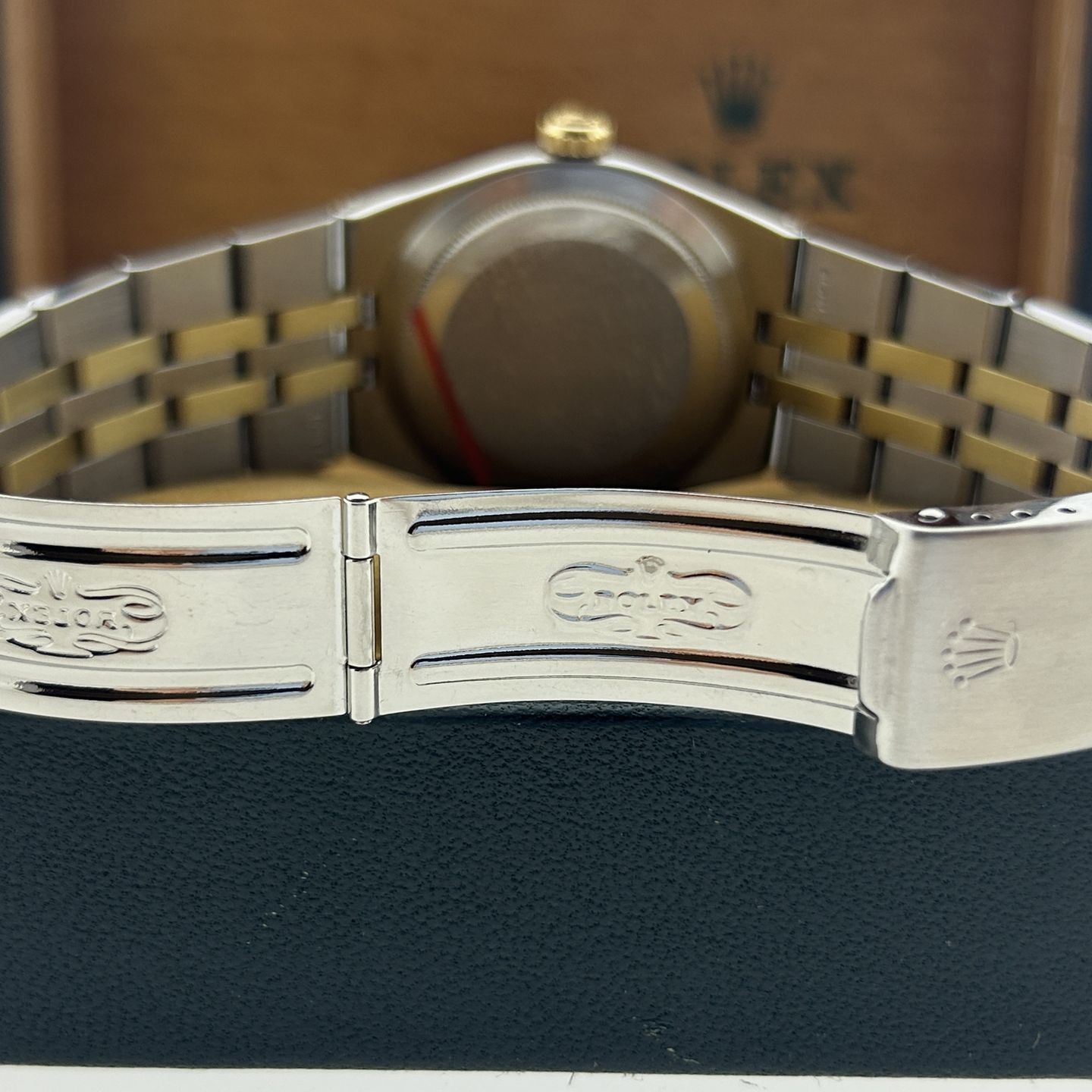 Rolex Datejust Oysterquartz 17013 (1978) - Blue dial 36 mm Gold/Steel case (7/8)