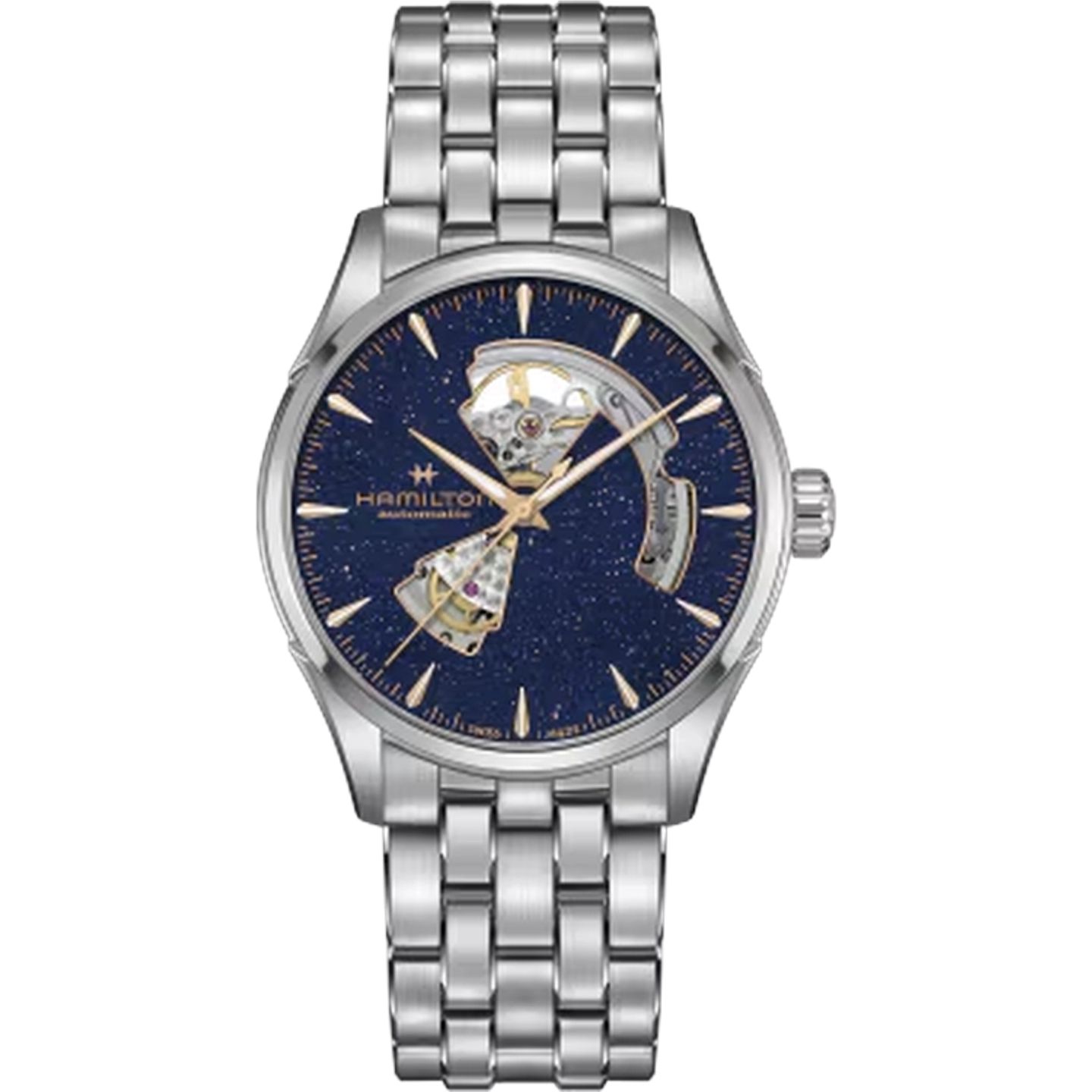 Hamilton Jazzmaster Open Heart H32705140 (2025) - Blauw wijzerplaat 42mm Staal (1/1)