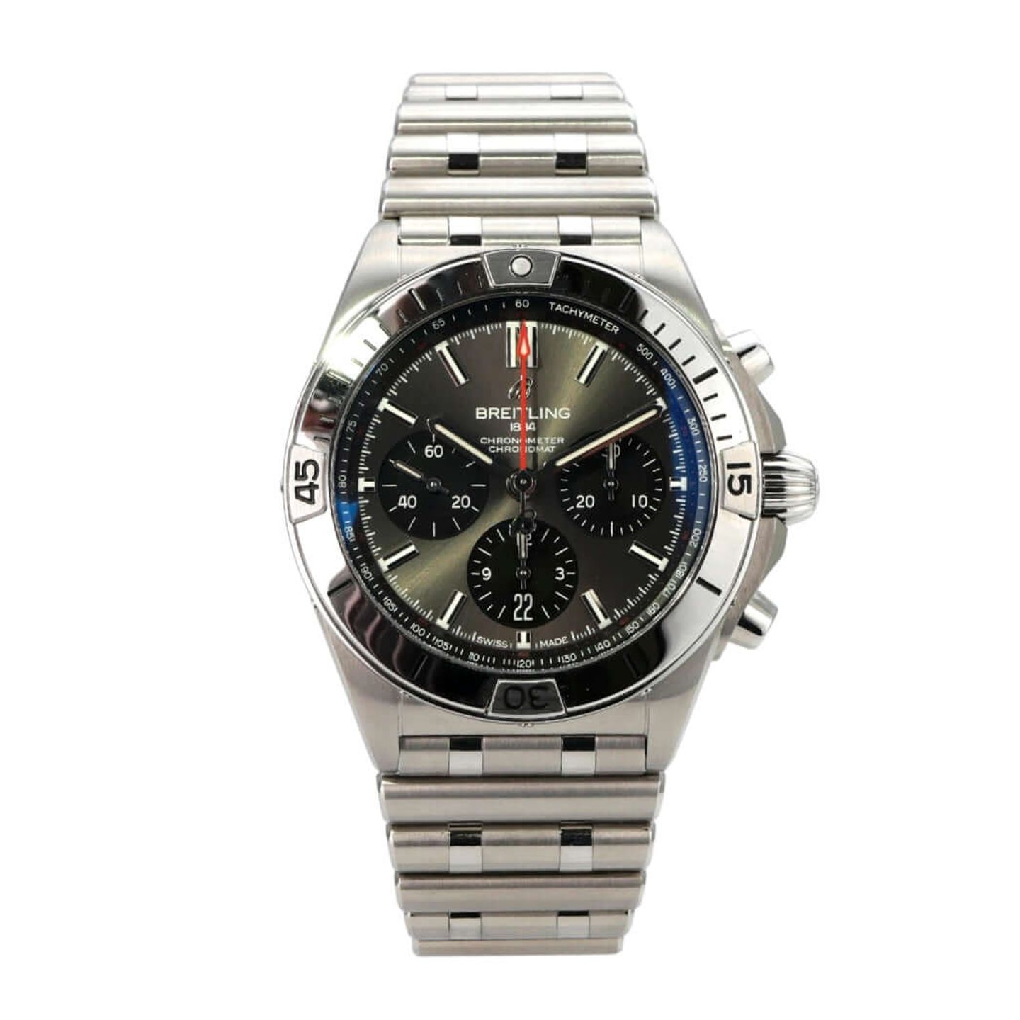Breitling Chronomat 42 AB01348A1B1A1 (2021) - Grey dial 42 mm Steel case (2/8)