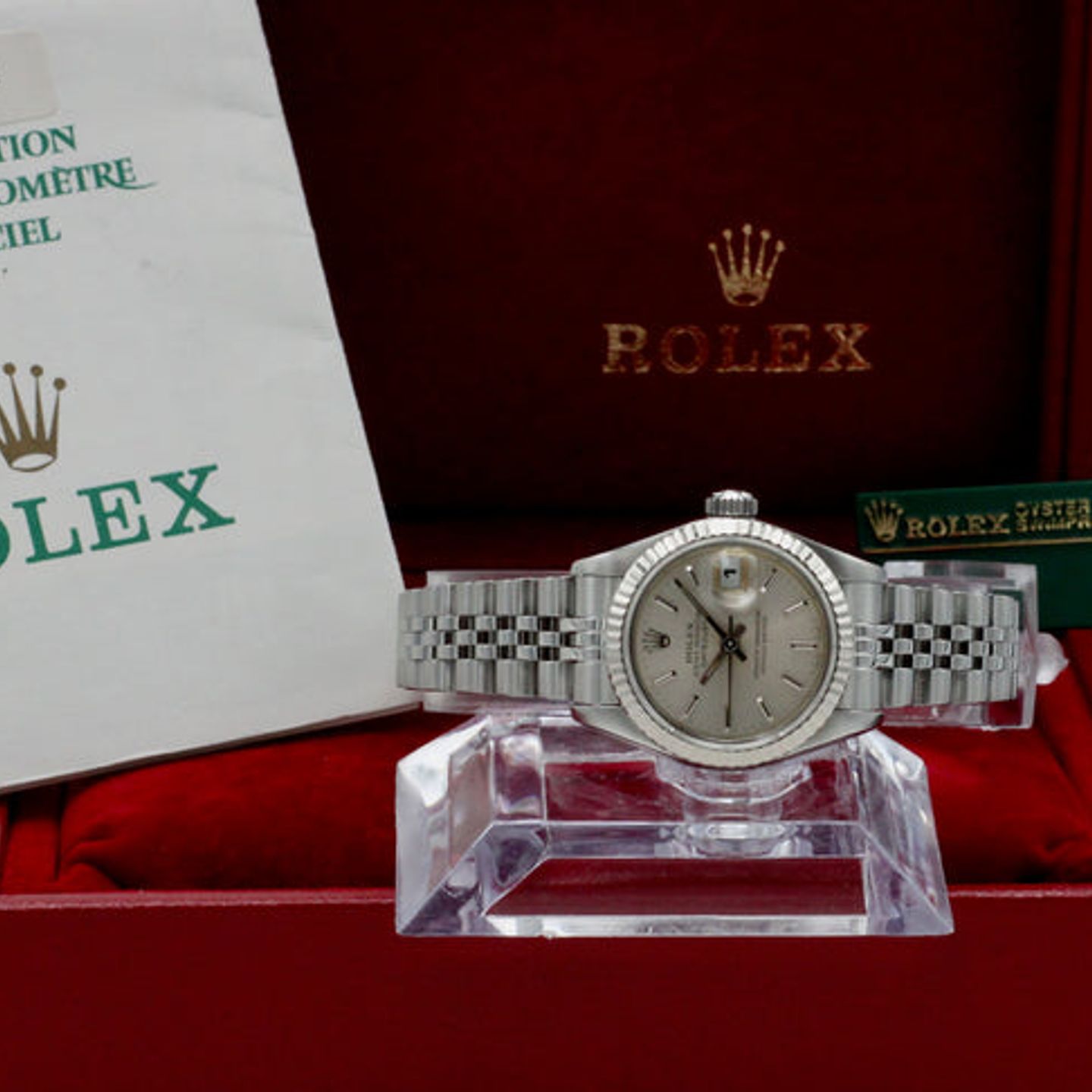 Rolex Lady-Datejust 69174 (1993) - Zilver wijzerplaat 26mm Staal (3/7)