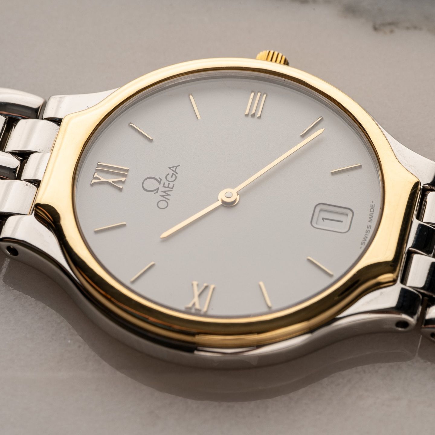 Omega De Ville 196.0316 (1998) - Unknown dial 32 mm Gold/Steel case (4/8)