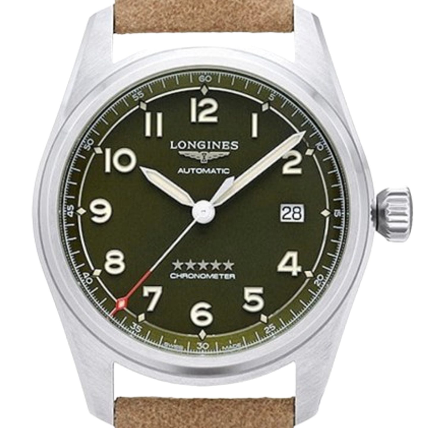 Longines Spirit L3.810.4.03.2 (2024) - Green dial 40 mm Steel case (1/1)