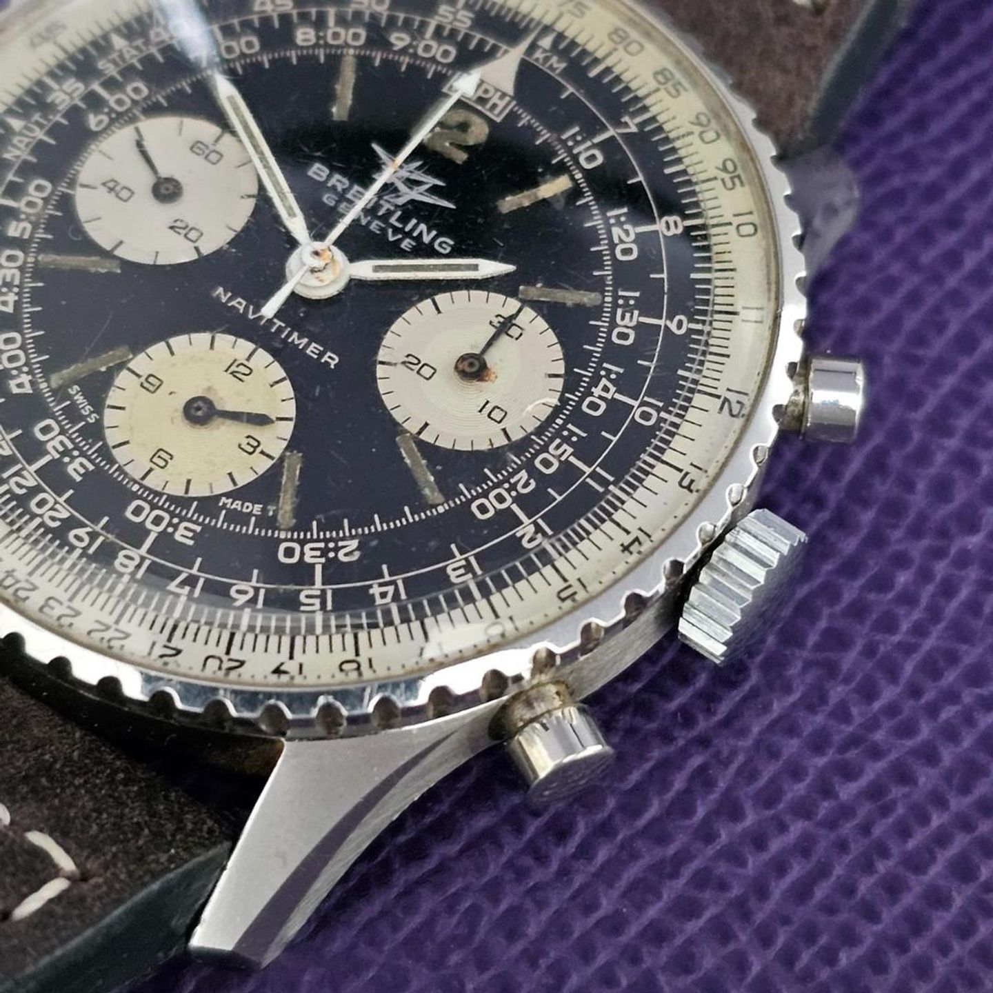 Breitling Navitimer 806 (Unknown (random serial)) - Black dial 41 mm Steel case (3/4)