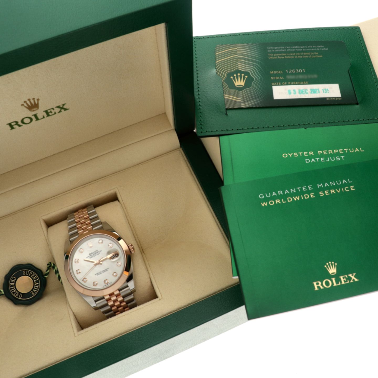 Rolex Datejust 41 126301 (2021) - Pearl dial 41 mm Gold/Steel case (6/6)
