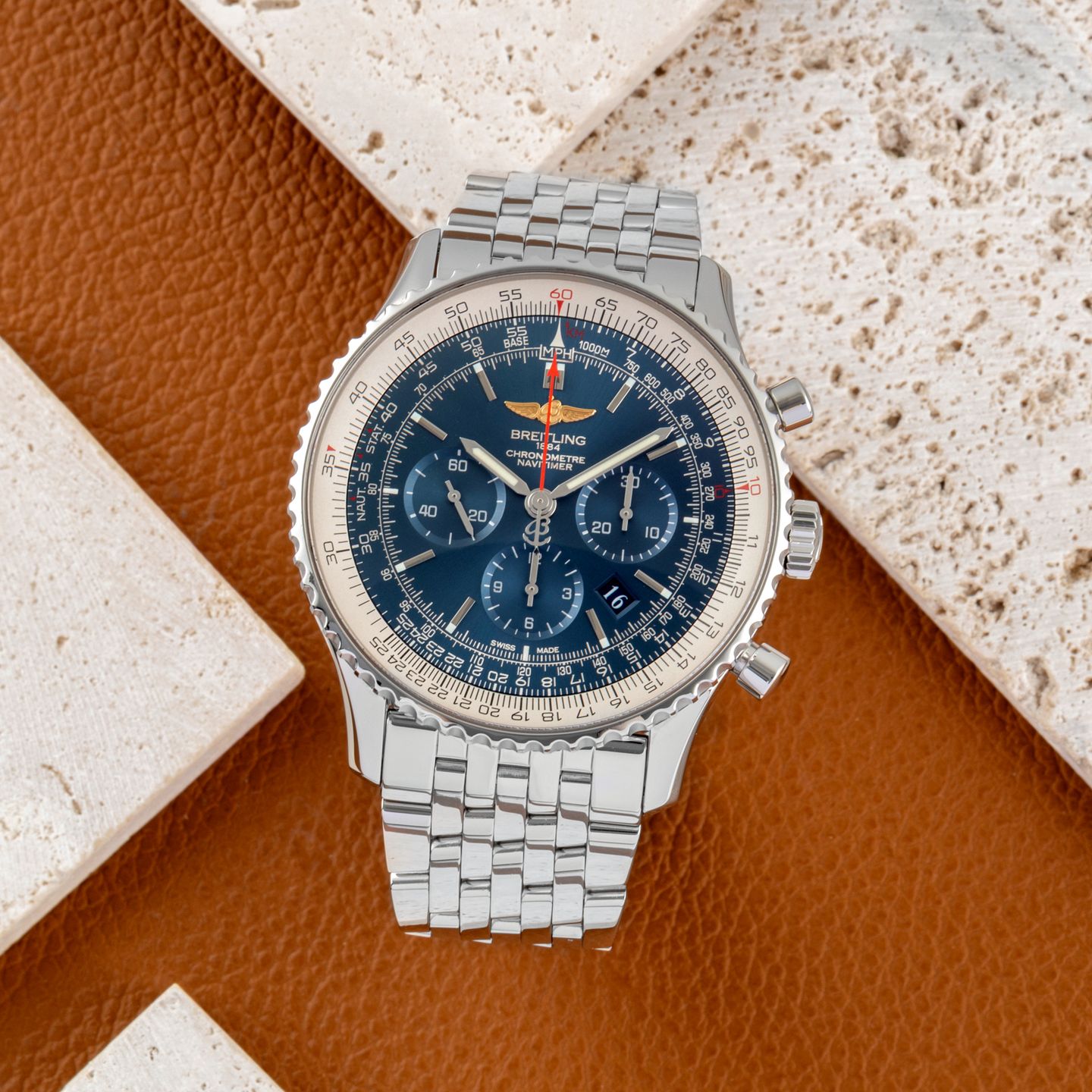 Breitling Navitimer AB012721/C889 (2014) - Blue dial 46 mm Steel case (1/8)