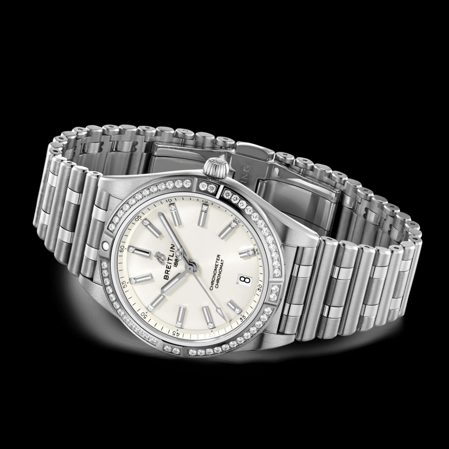 Breitling Chronomat 36 A10380591A1A1 (2024) - Wit wijzerplaat 36mm Staal (3/5)