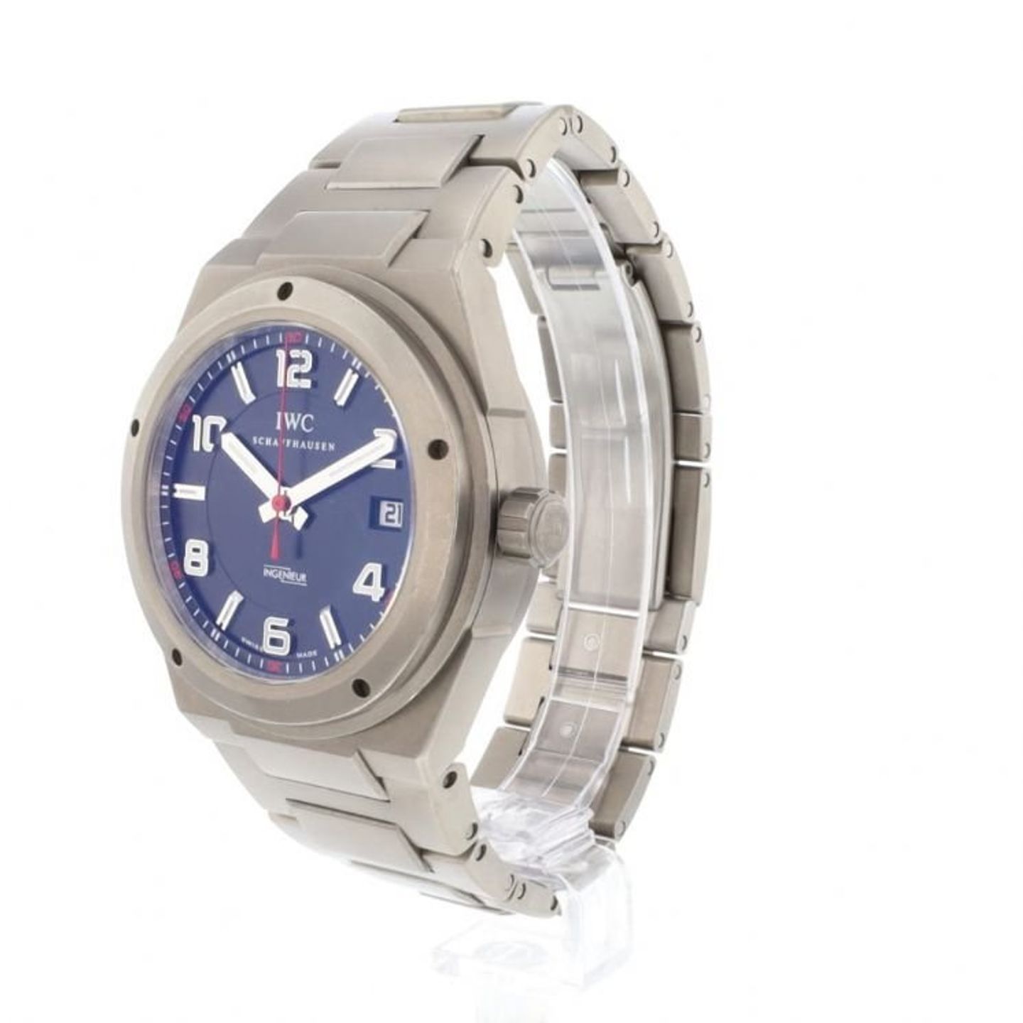 IWC Ingenieur AMG IW322702 (Unknown (random serial)) - Black dial 43 mm Titanium case (8/8)