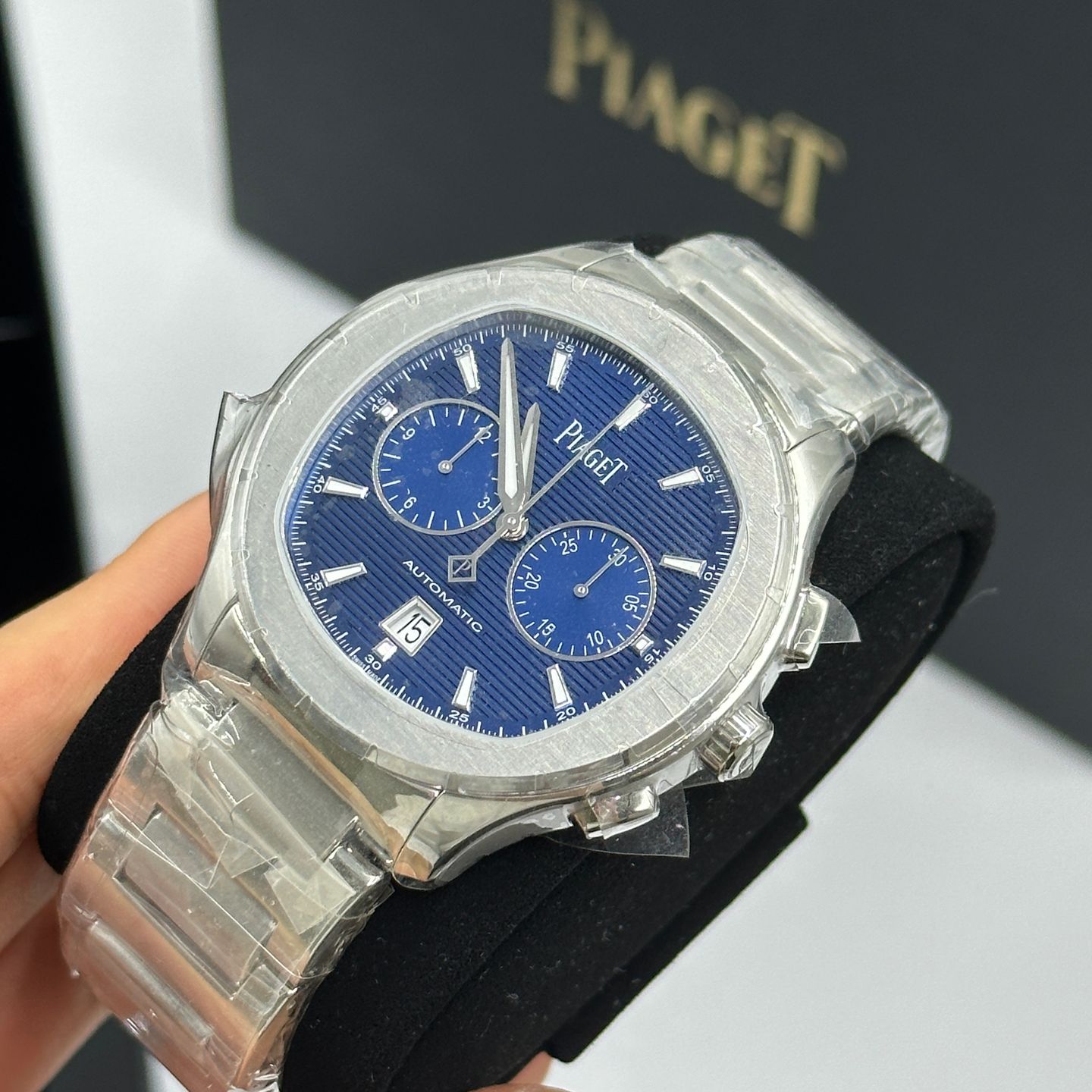 Piaget Polo S G0A41006 (2024) - Blauw wijzerplaat 42mm Staal (3/8)