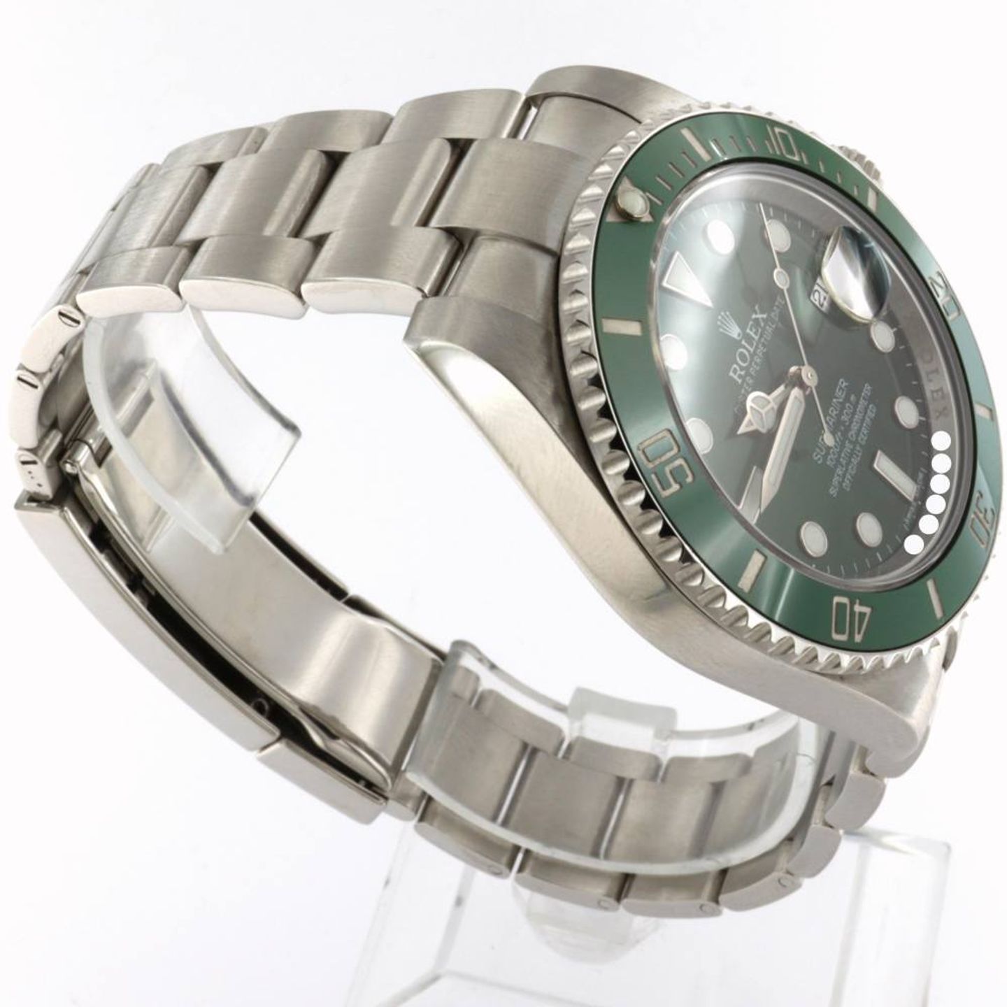 Rolex Submariner Date 116610LV (2014) - Green dial 40 mm Steel case (3/6)