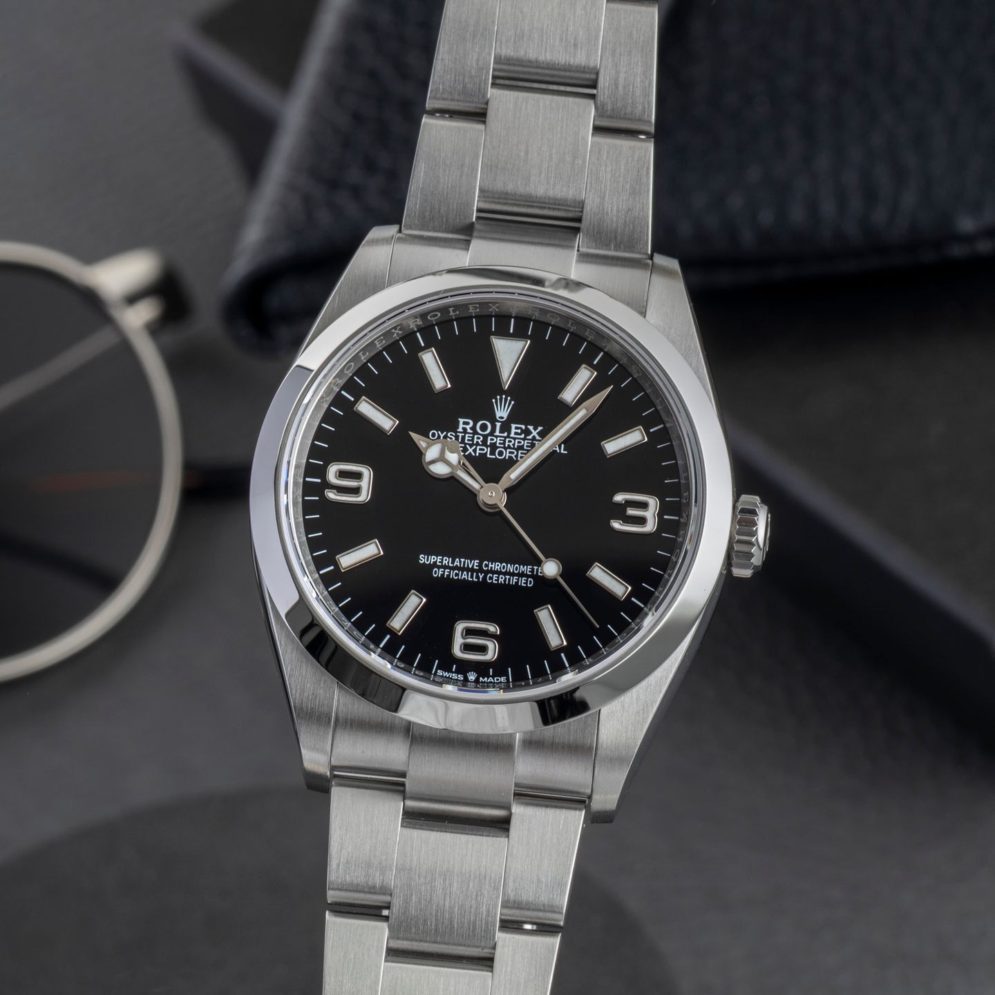 Rolex Explorer 124270 (Unknown (random serial)) - Black dial 36 mm Steel case (3/8)