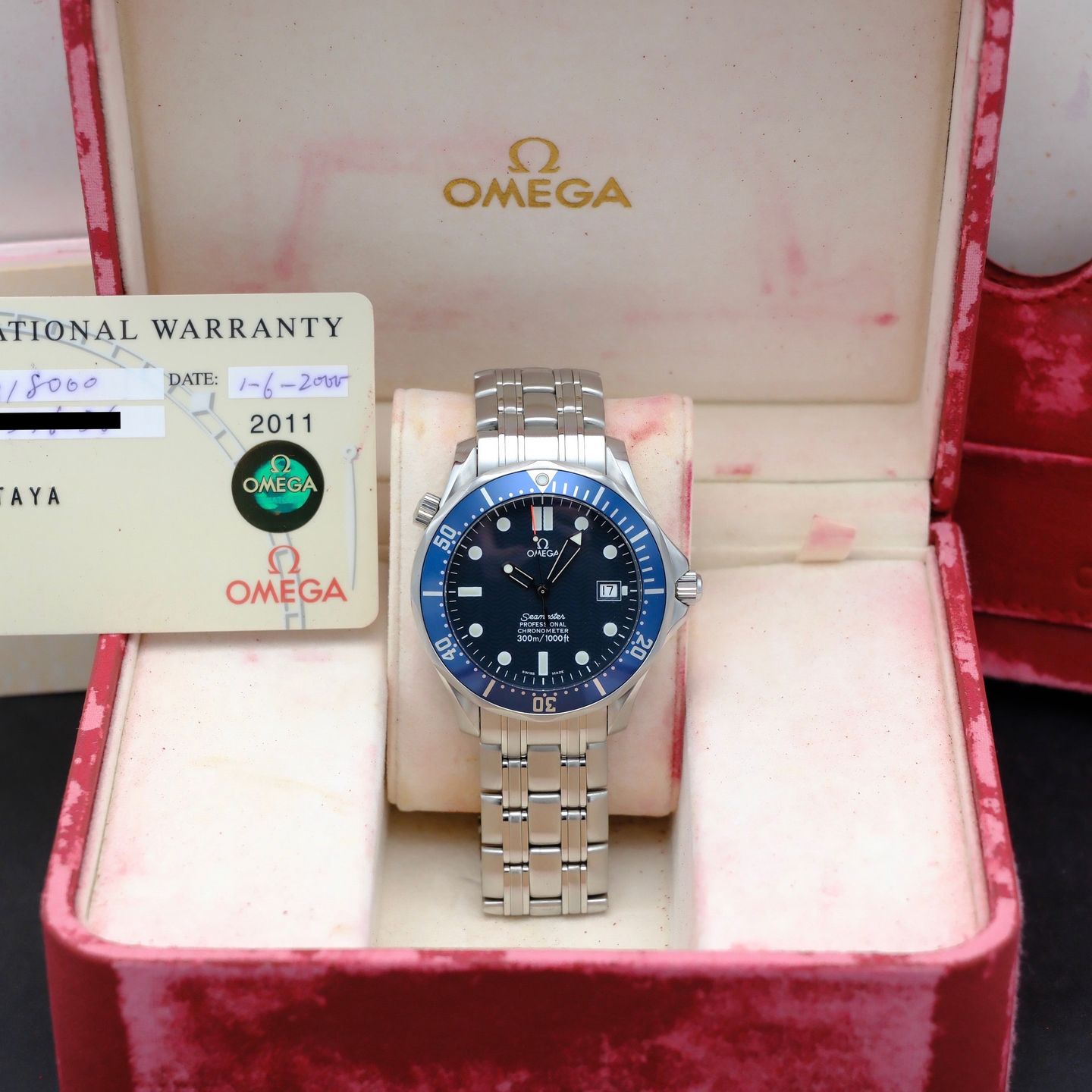 Omega Seamaster Diver 300 M 2531.80.00 (2000) - Blauw wijzerplaat 41mm Staal (3/8)