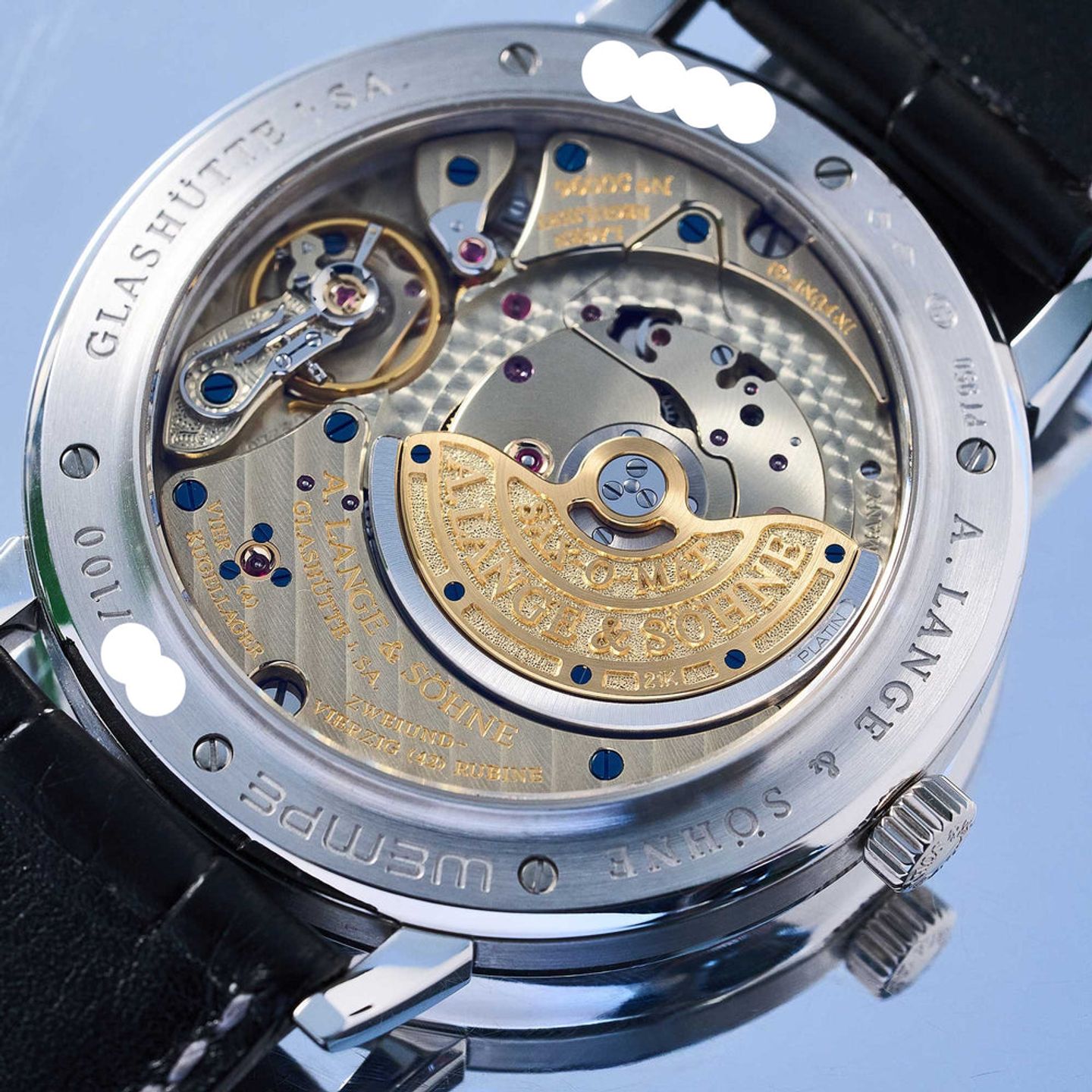 A. Lange & Söhne Langematik 304.049 (2005) - Silver dial 41 mm Platinum case (5/8)